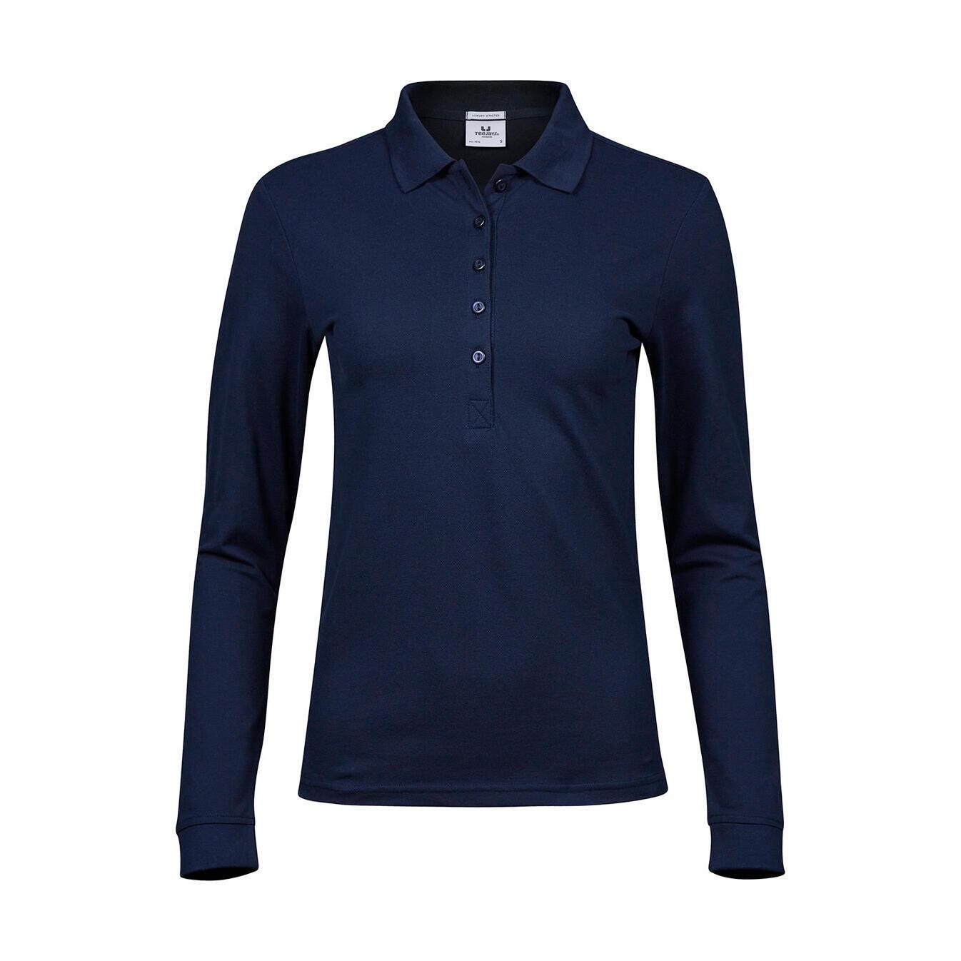 5712540007870 - Polo-Shirt langarm Damen Luxury Stretch