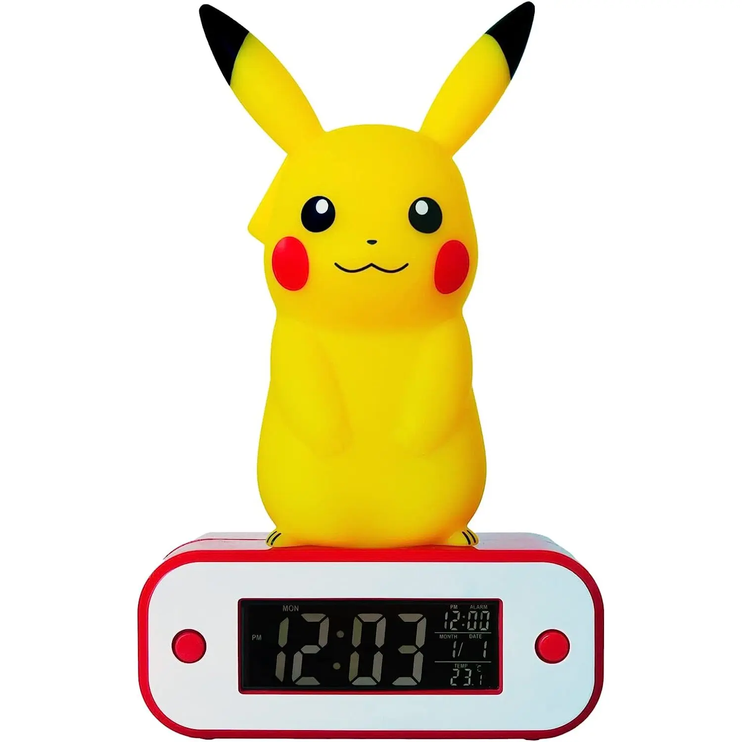 3760158113546 - Pokémon - leuchtender Pikachu-Wecker Radio - Teknofun