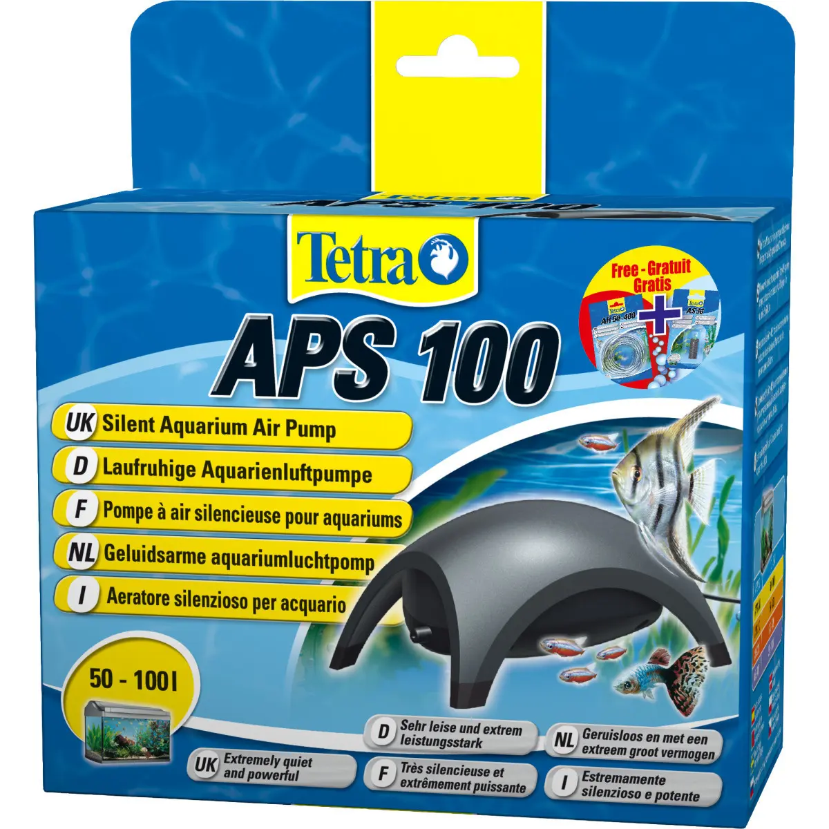 Tetra Noir Air Pump For Aquarium Aps 100