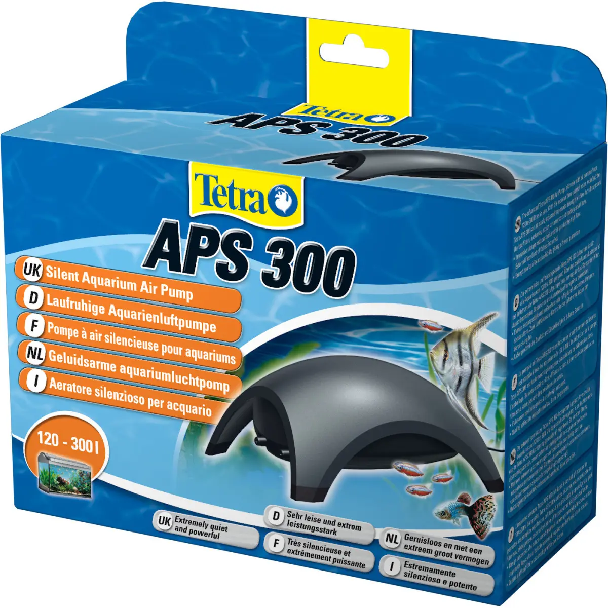 Tetra Noir Air Pump For Aquarium Aps 300
