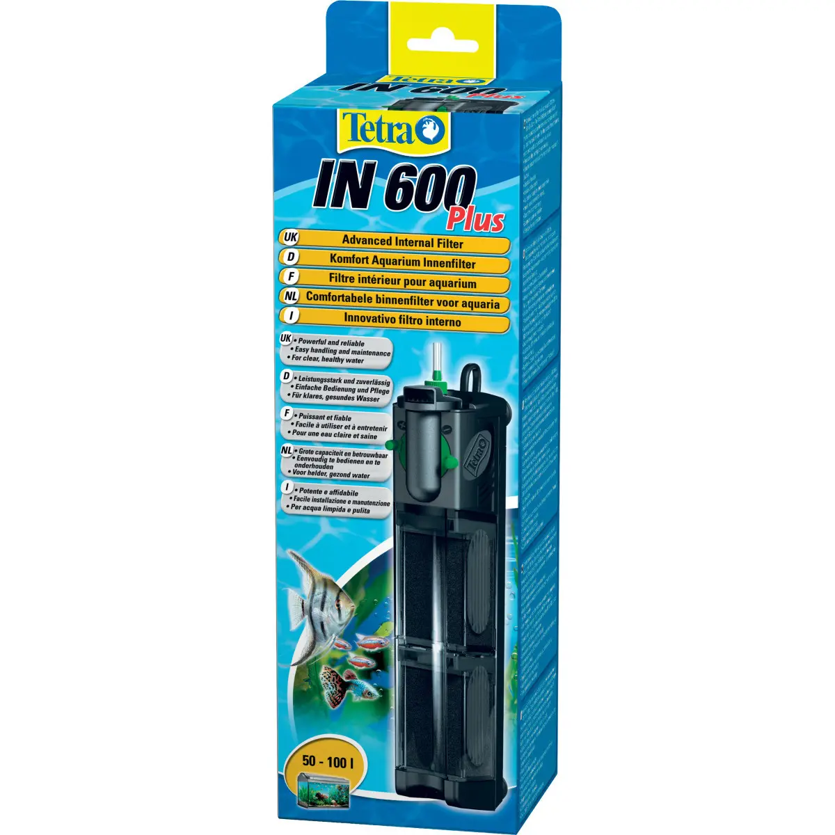 Tetra Noir Aquarium Internal Filter In 600 Plus
