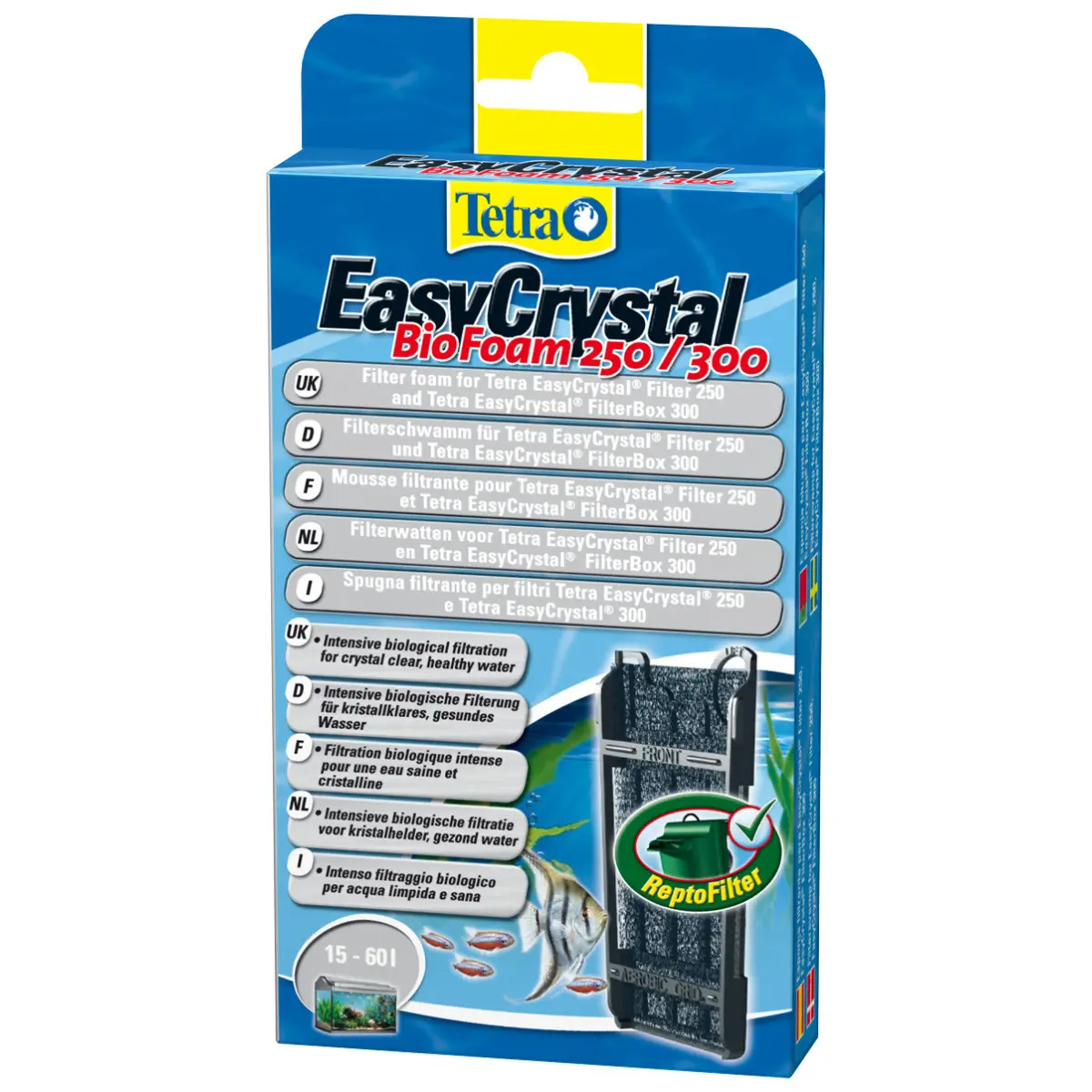 Tetra Noir Aquarium Accessory Foam Filter Biofoam 250/300
