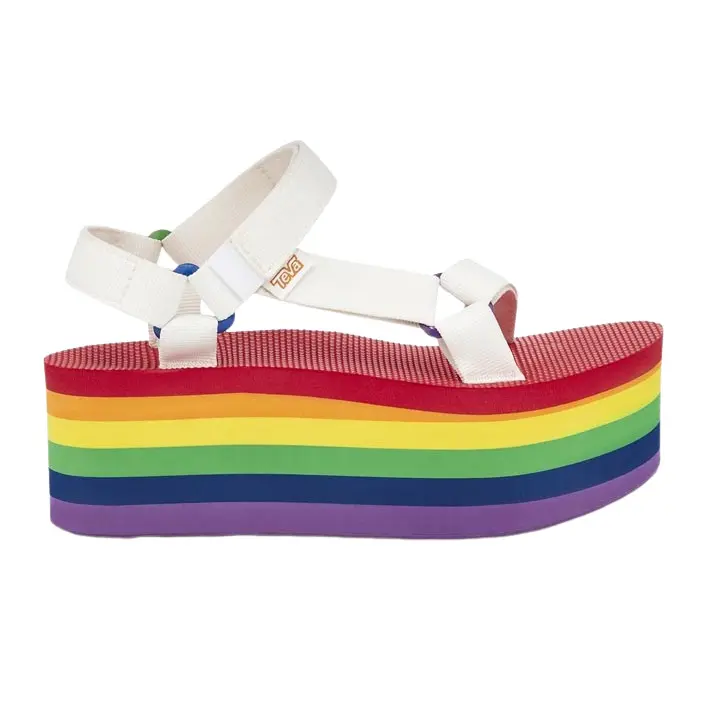 0194715734791 - Damen Plateau-Sandalen Universal Stripe