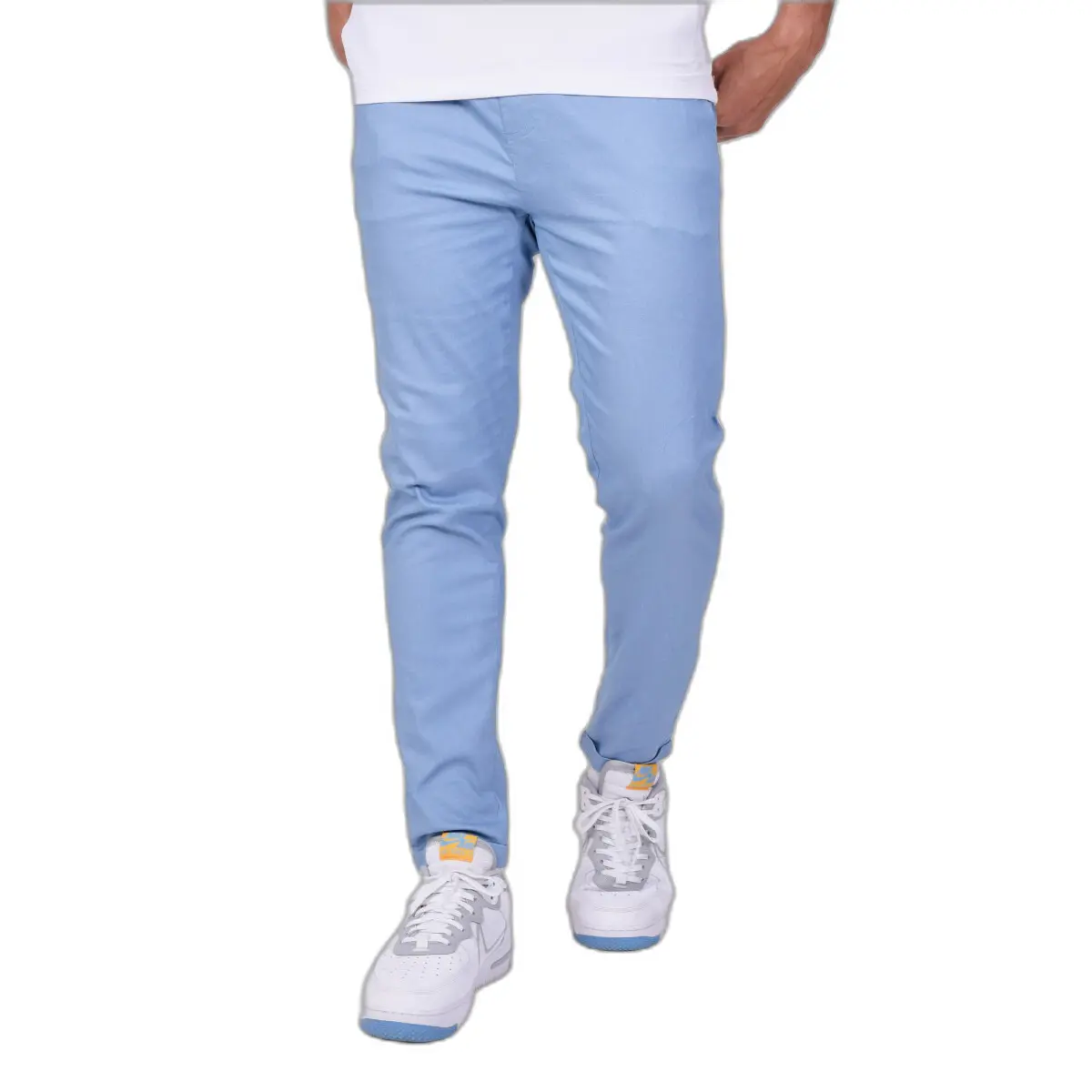 Jeans slim di base con ricamo del logo