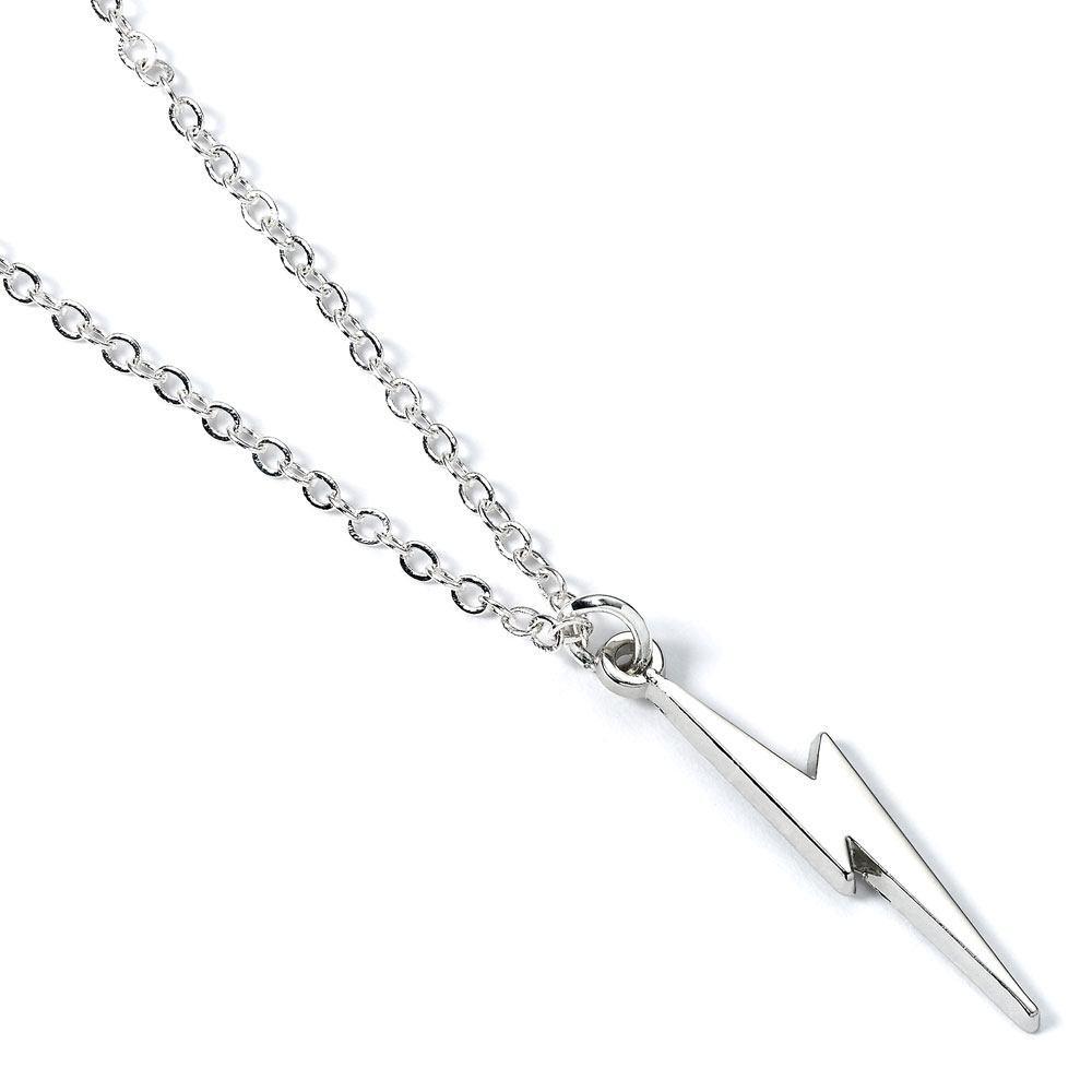 5055583441929 - Anhänger und Halskette Harry Potter Lightning Bolt (plaqué argent)