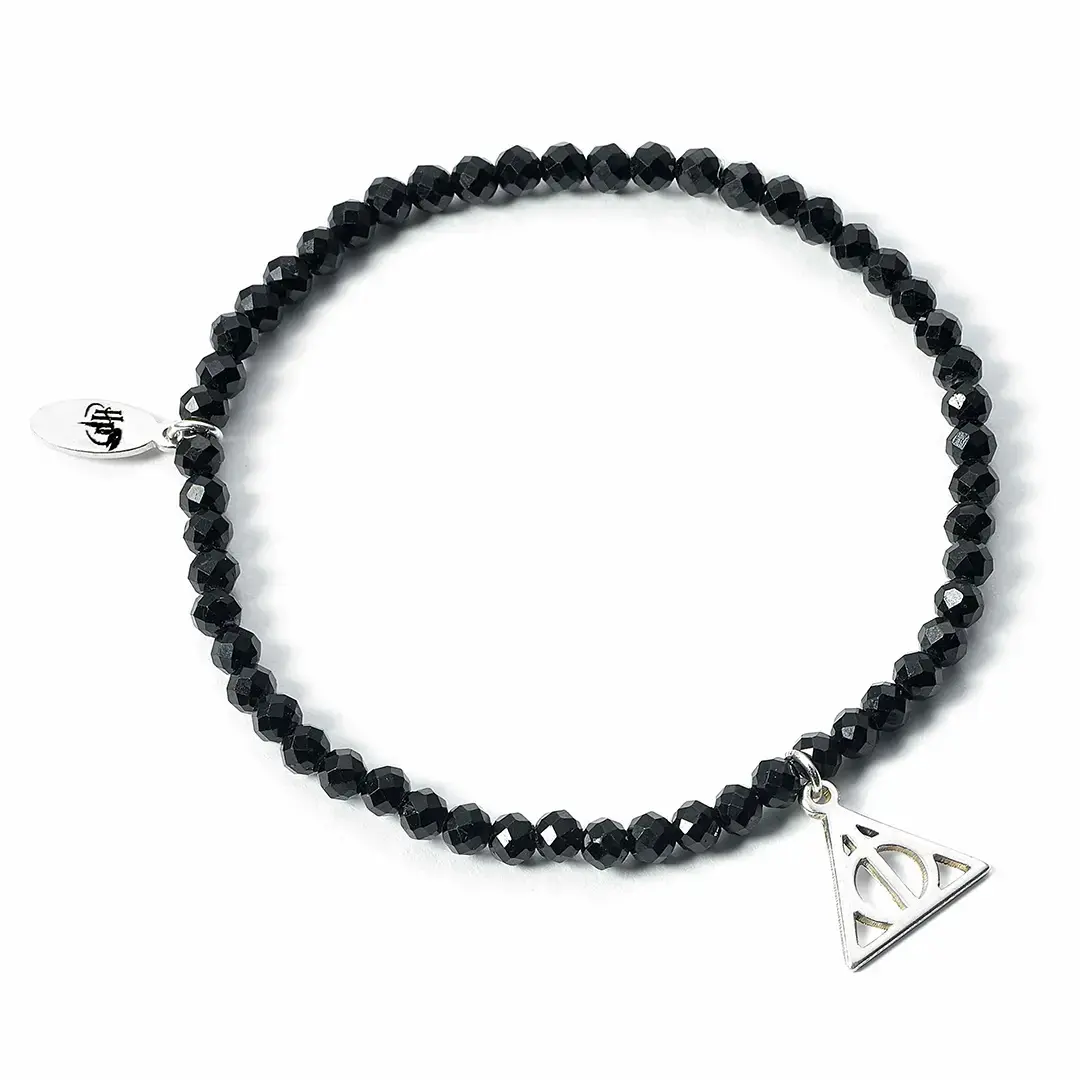 Schwarze Perlen Charm-Armband Die Reliquien des Todes Damen The Carat Shop Harry Potter