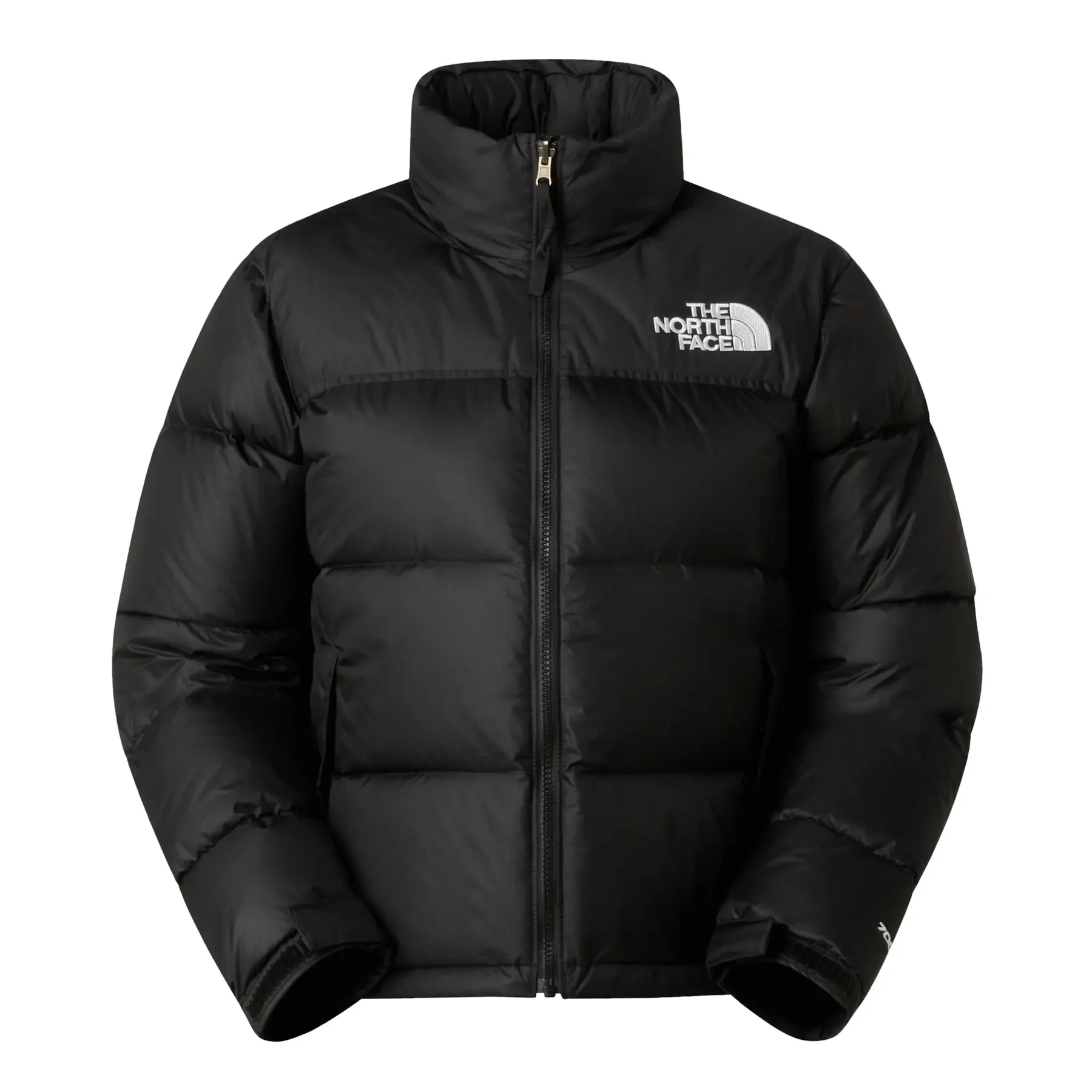 The North Face Womens 1996 Retro Nuptse Water Resistant Goose Down Short Puffer Jacket - TNF Black - Size 10 (S) - Image 3