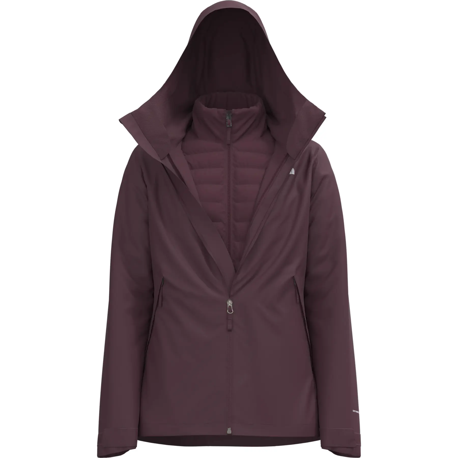 Damen 3-in-1 wasserdichte Jacke mit Kapuze The North Face Carto Mono Triclimate