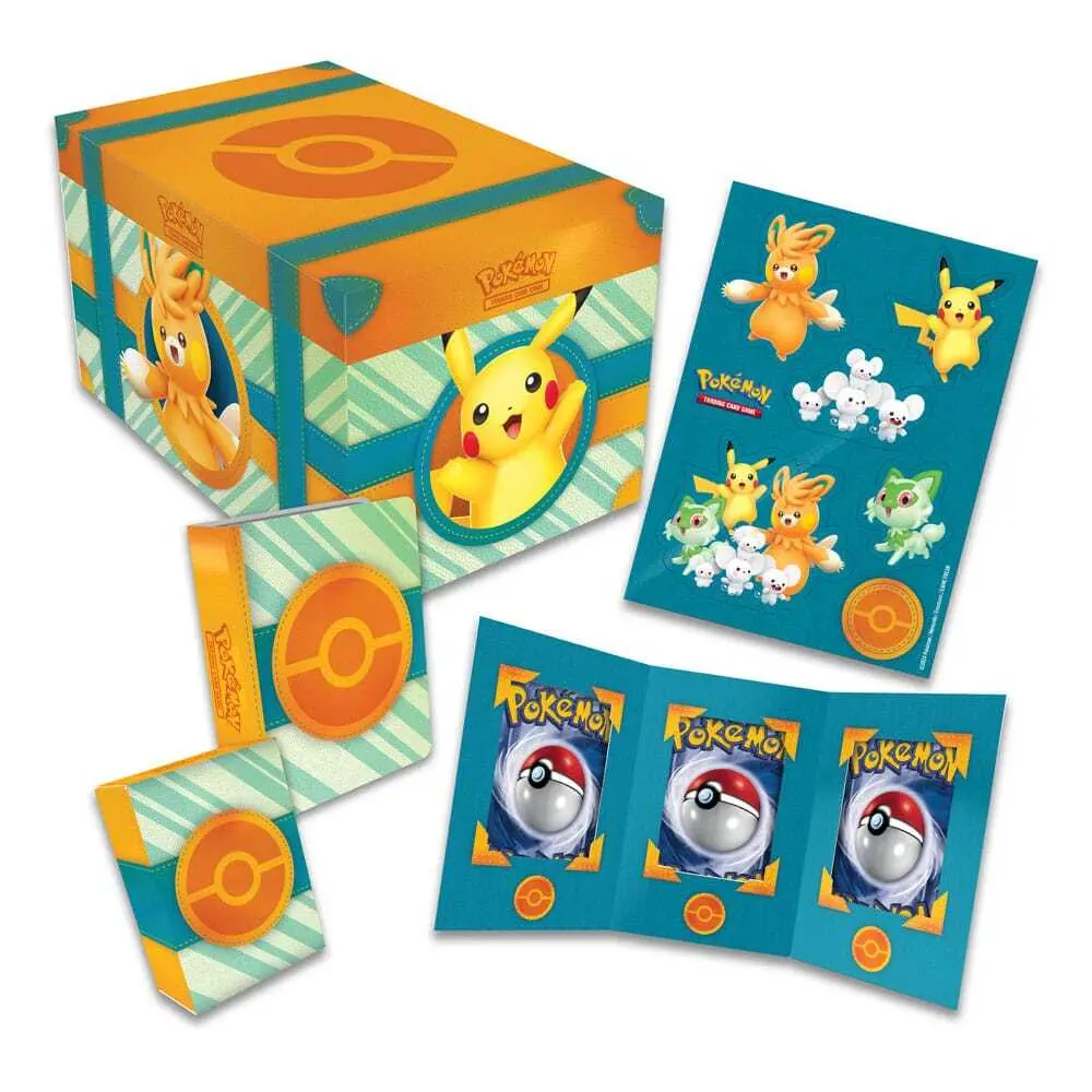 0820650457968 - Pokemon Paldea-Abenteuerkoffer (7 holografische Promokarten & 6 Boosterpacks)