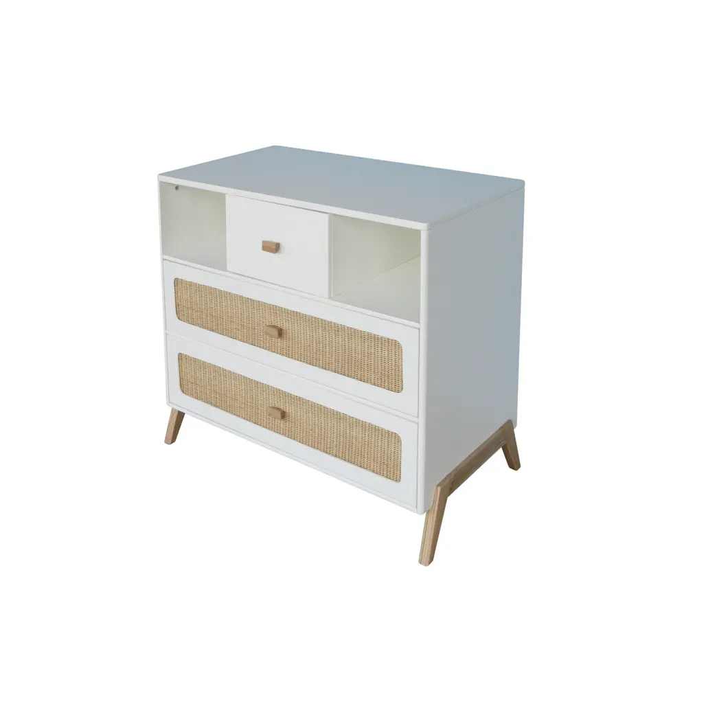Rattan-Kommode Théo Bébé Marelia