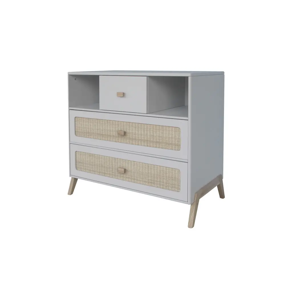 Rattan-Kommode Théo Bébé Marelia