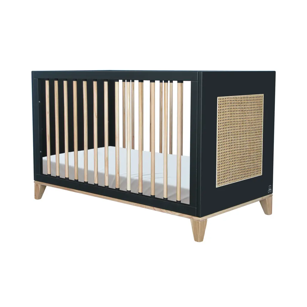 Rattan-Kinderbett Théo Bébé Nami 60x120