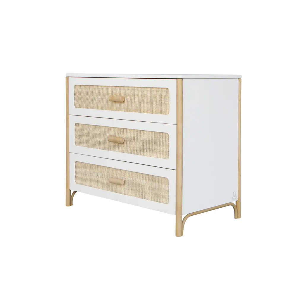 Rattan Geflechtkommode Théo Bébé Oceania