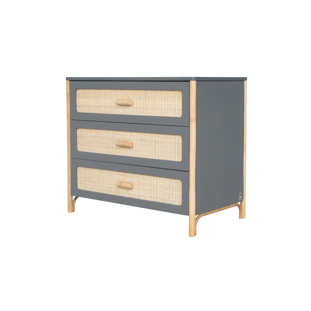 Rattan Geflechtkommode Théo Bébé Oceania