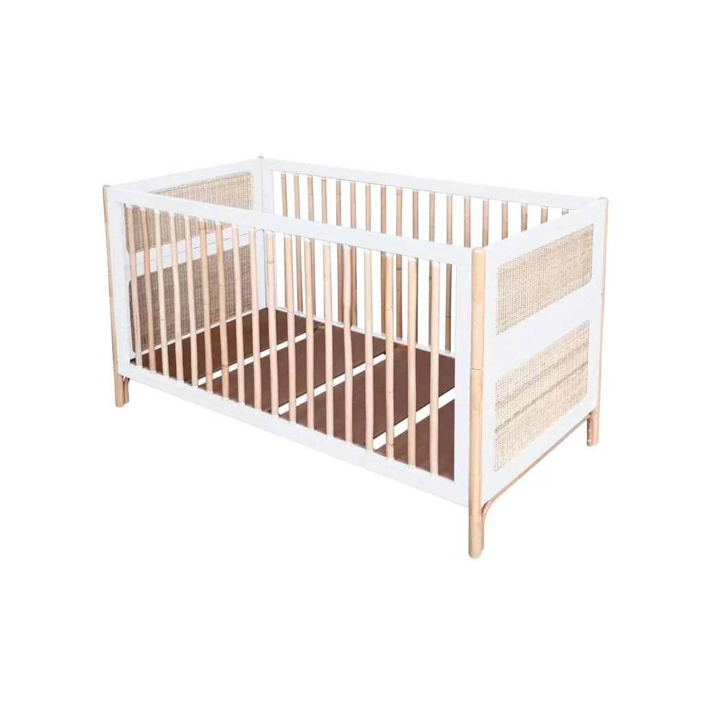 Rattan-Kinderbett Théo Bébé Oceania 70x140