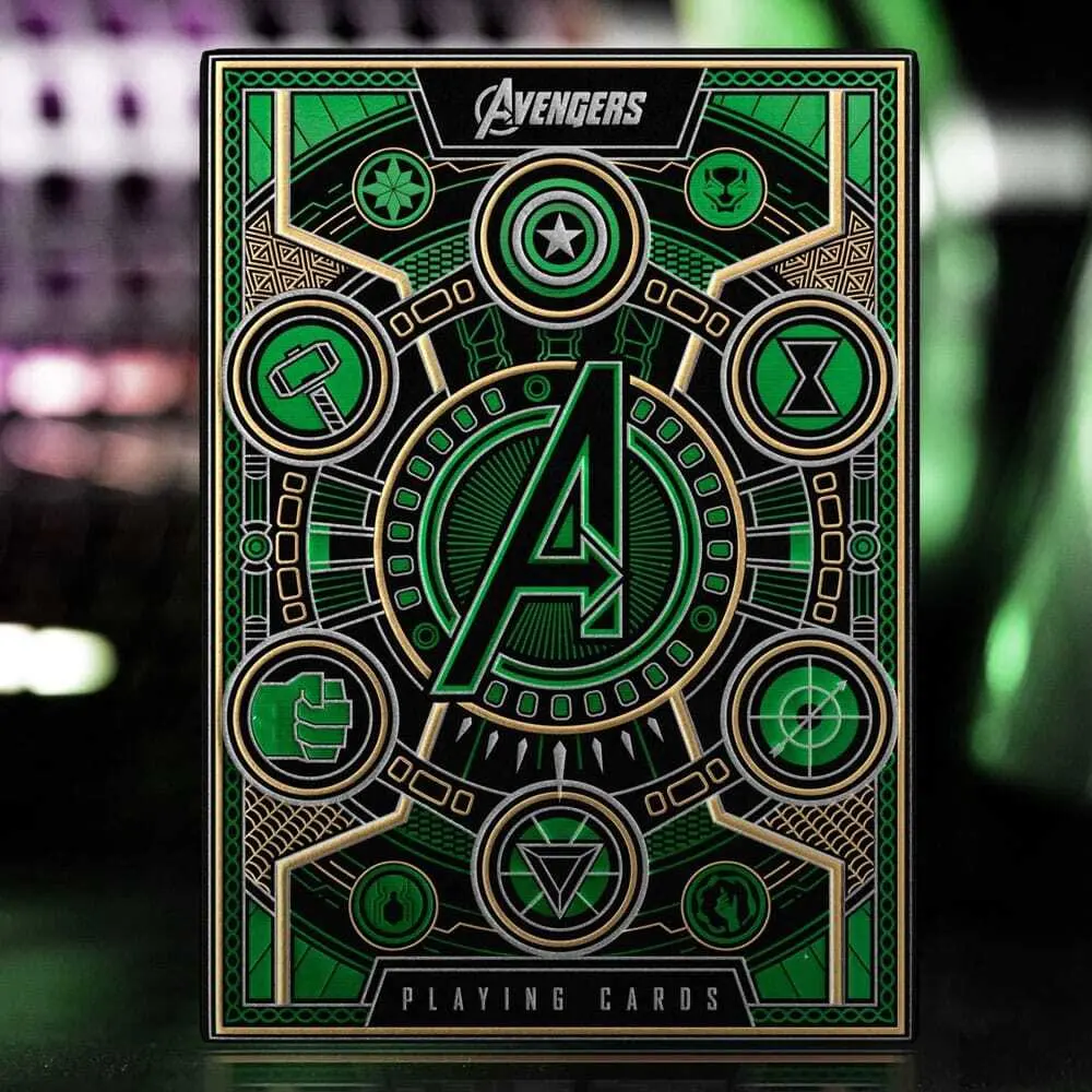 Jeux de carte Theory11 Avengers - The Infinity Saga Green Version