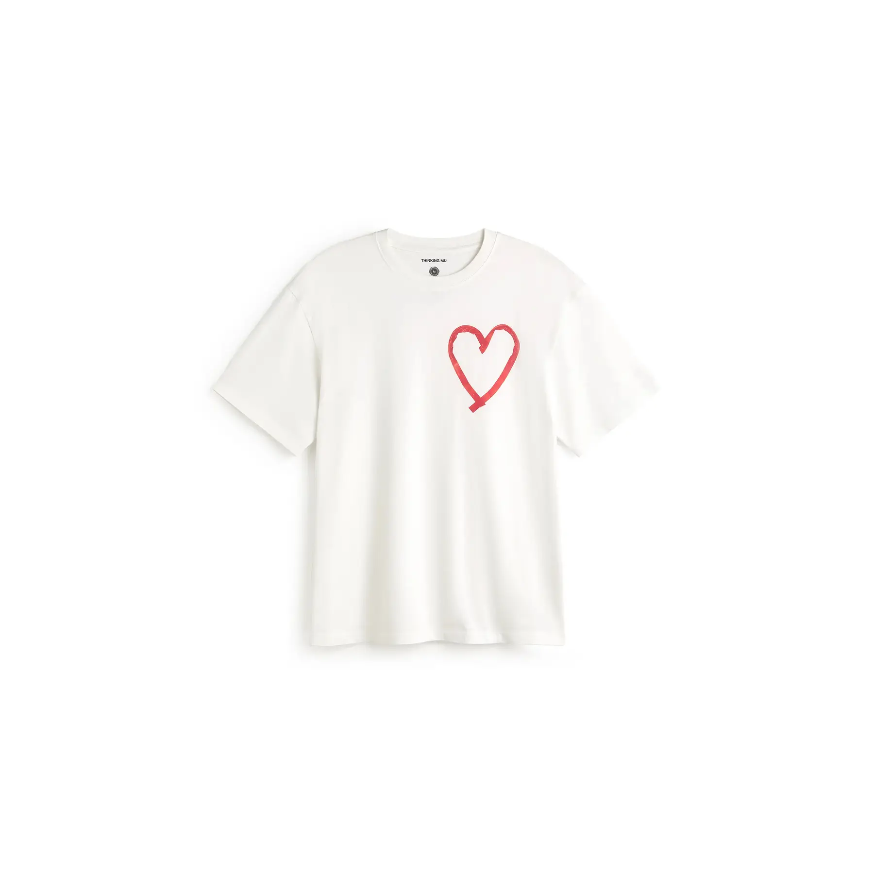 T-shirt Thinking Mu Aaron Tape Heart