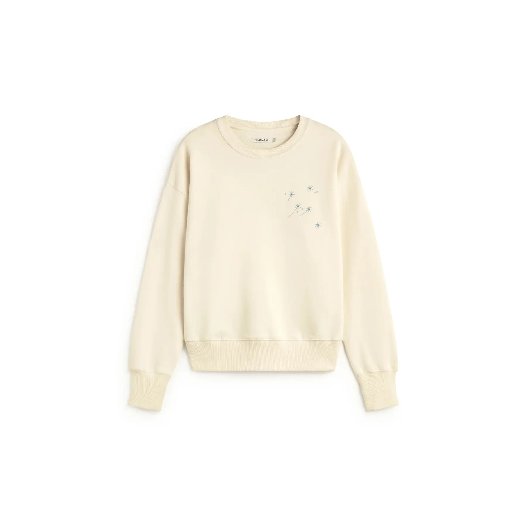 Thinking Mu Blanc Sweatshirt Femme Jodie Pannacota