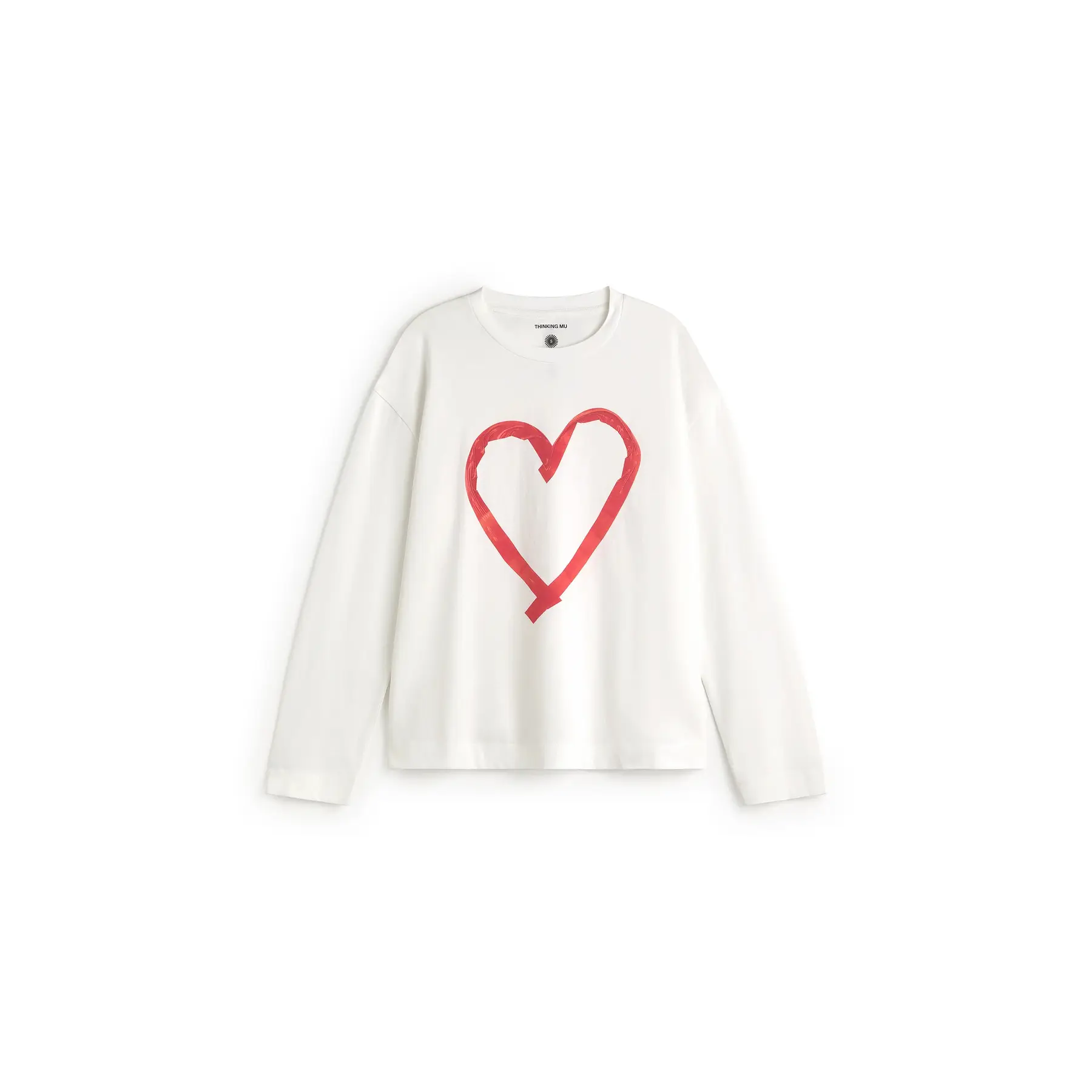 Dames-T-shirt met lange mouwen Thinking Mu Emily Tape Heart
