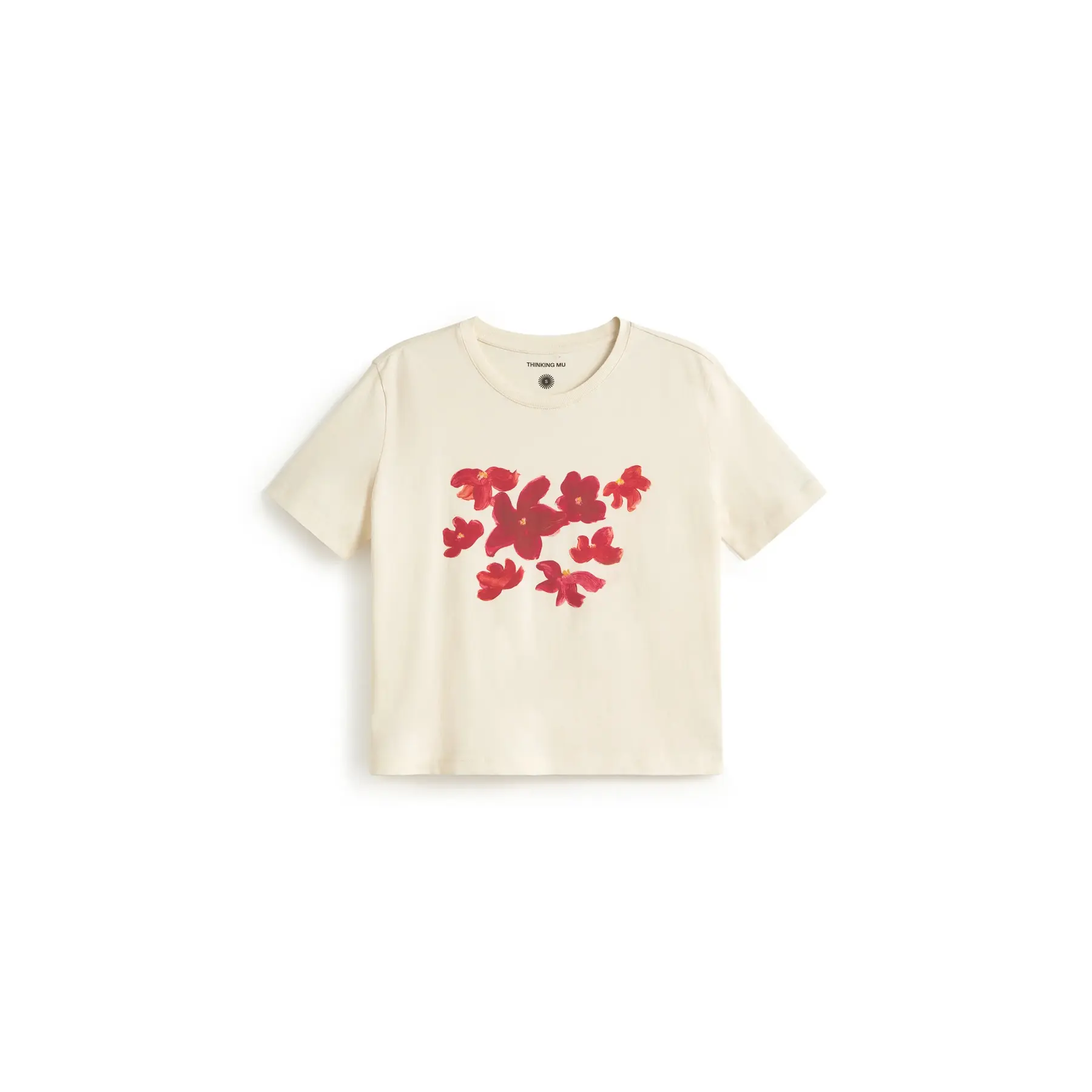 Thinking Mu Blanc T-Shirt Femme Zowie