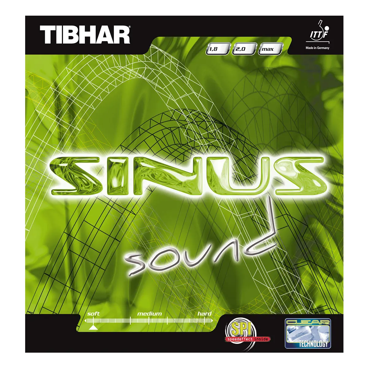 Belag Tischtennisschläger Tibhar Sinus Sound S