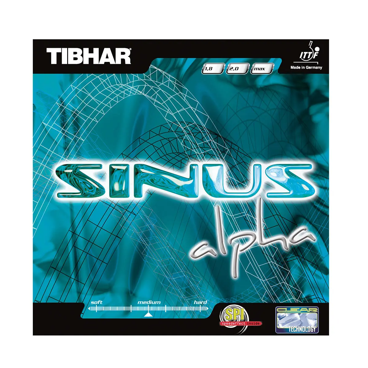 Belag Tischtennisschläger Tibhar Sinus Alpha R
