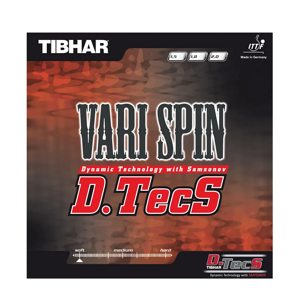 Belag Tischtennisschläger Tibhar Vari Spin D.TecS