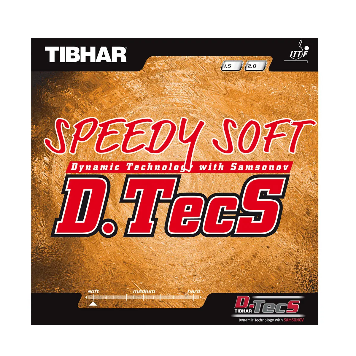 Belag Tischtennisschläger Tibhar Speedy Soft D.TecS R