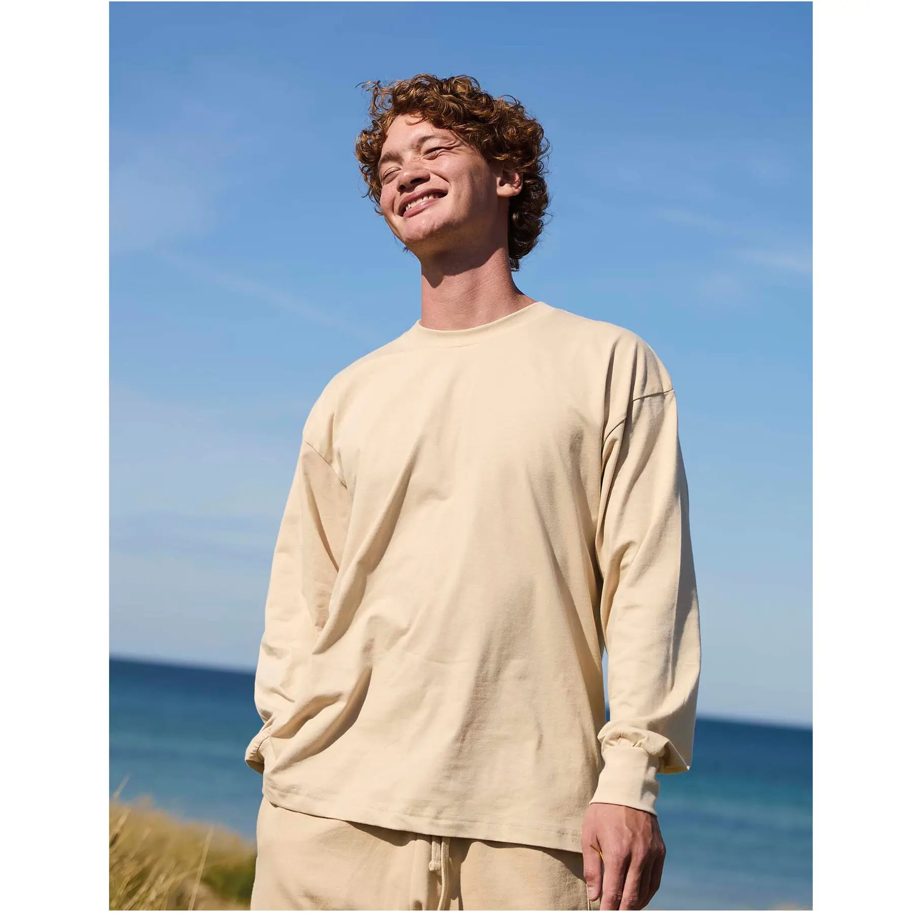 Oversized Langarm-T-Shirt Tiger