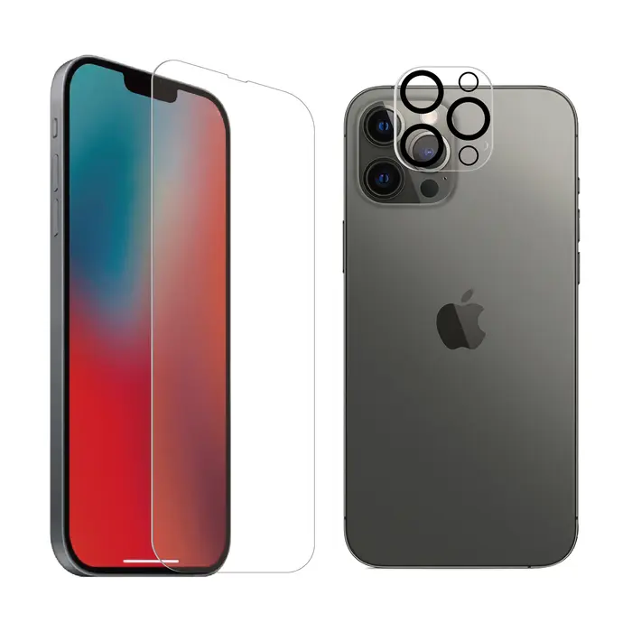 3663111158731 - Packung mit Kameraschutz und antibakteriellem gehärtetem Glas Glass Plus iPhone 13 Pro