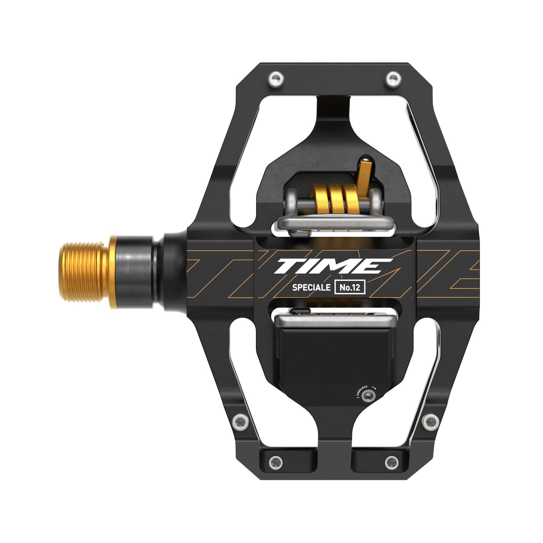 Velo Store - UK Time Pedals TIME Speciale 12 Large Axe Titane Noir/Or + Cales ATAC 13°/17° B1 | Extra 10% off with Subscription, Postage £16.79 to UK Fedex.