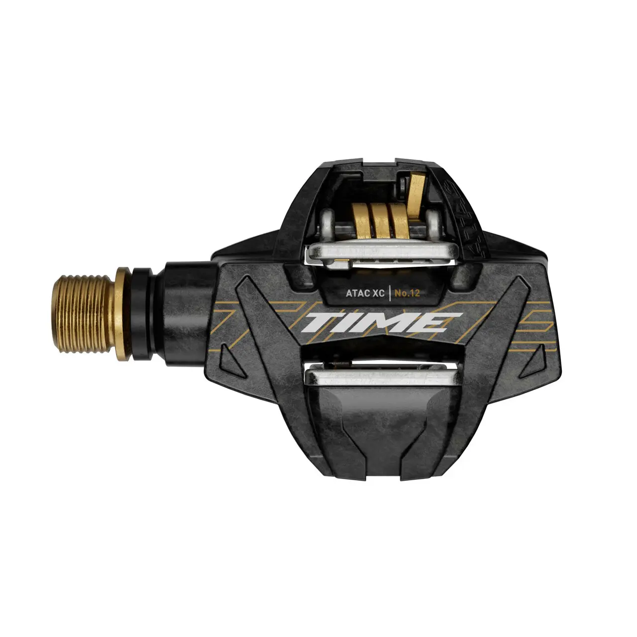 Velo Store - UK Time 12 Pedals Titanium Carbon/Gold Axle + ATAC Cleats 13°/17° C1 TIME XC | Extra 10% off with Subscription, Postage £16.79 to UK Fedex.