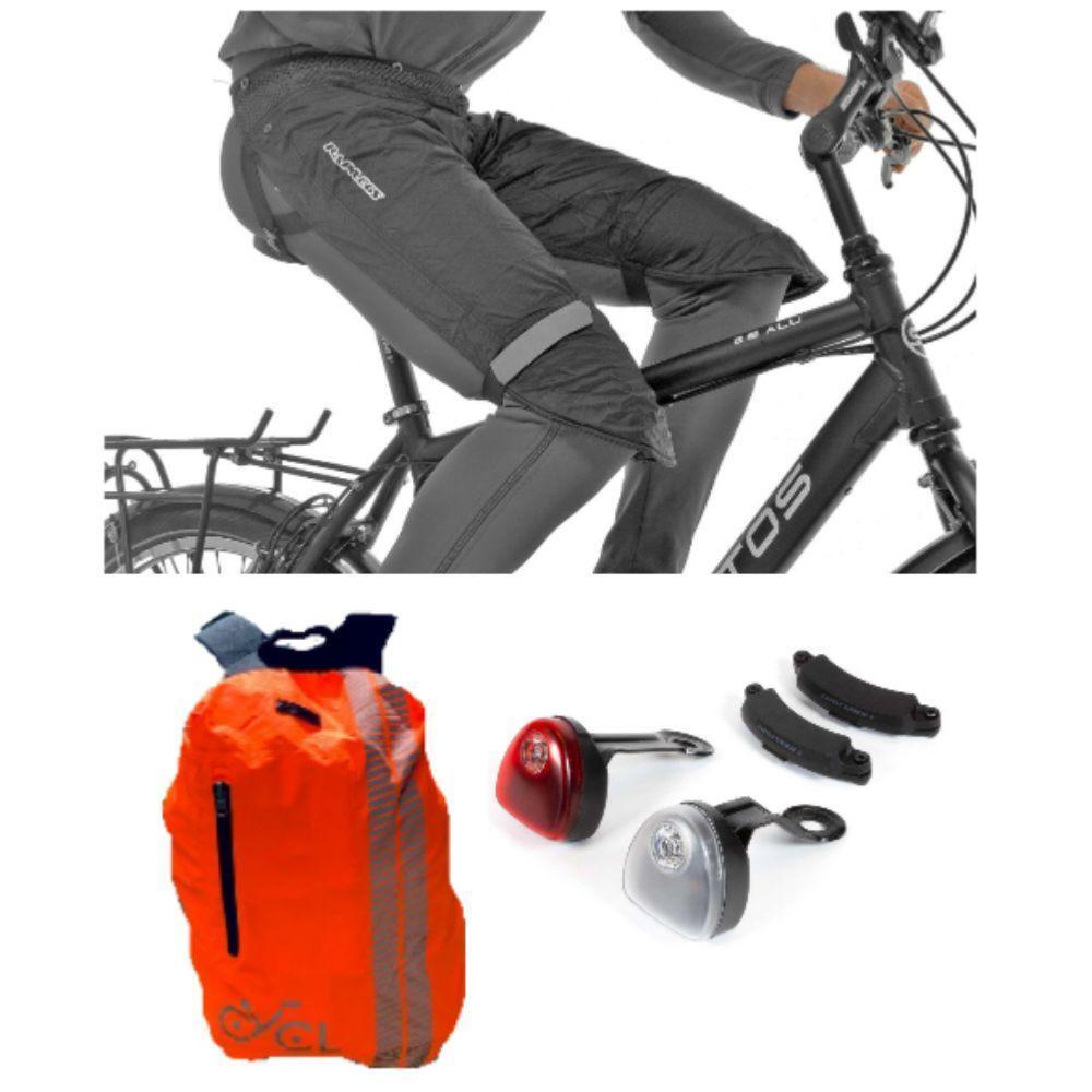 Velo Store - UK Bike rain pack coverbag, rain Trousers, front and rear lighting Toad | Extra 10% off with Subscription, Postage £16.79 to UK Fedex.