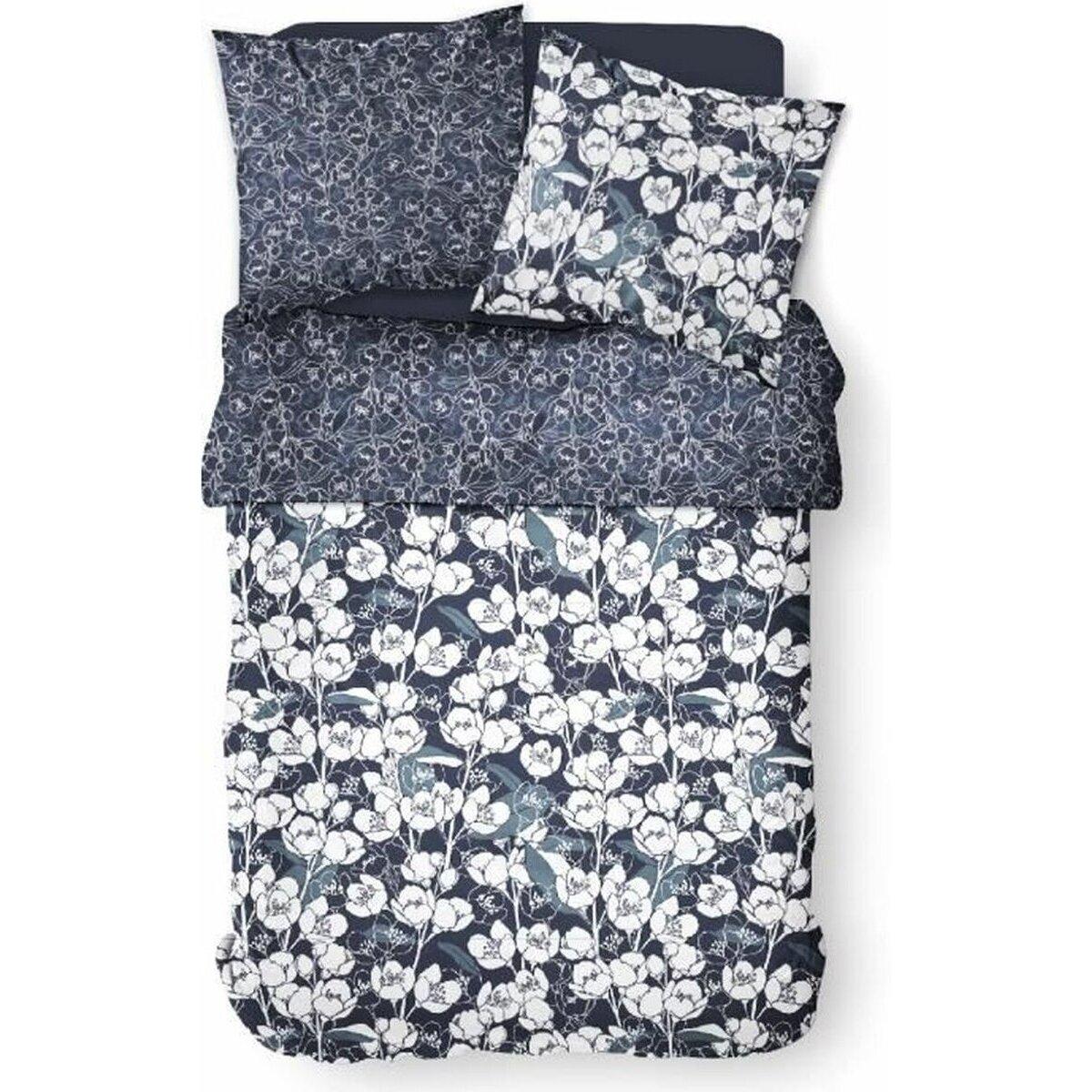 3574641089023 - Duvet cover set Mawira Navy Blue Double bed 260 x 240 cm Floral 3574641089023 - Duvet cover set Mawira Navy Blue Double bed 260 x 240 cm Floral