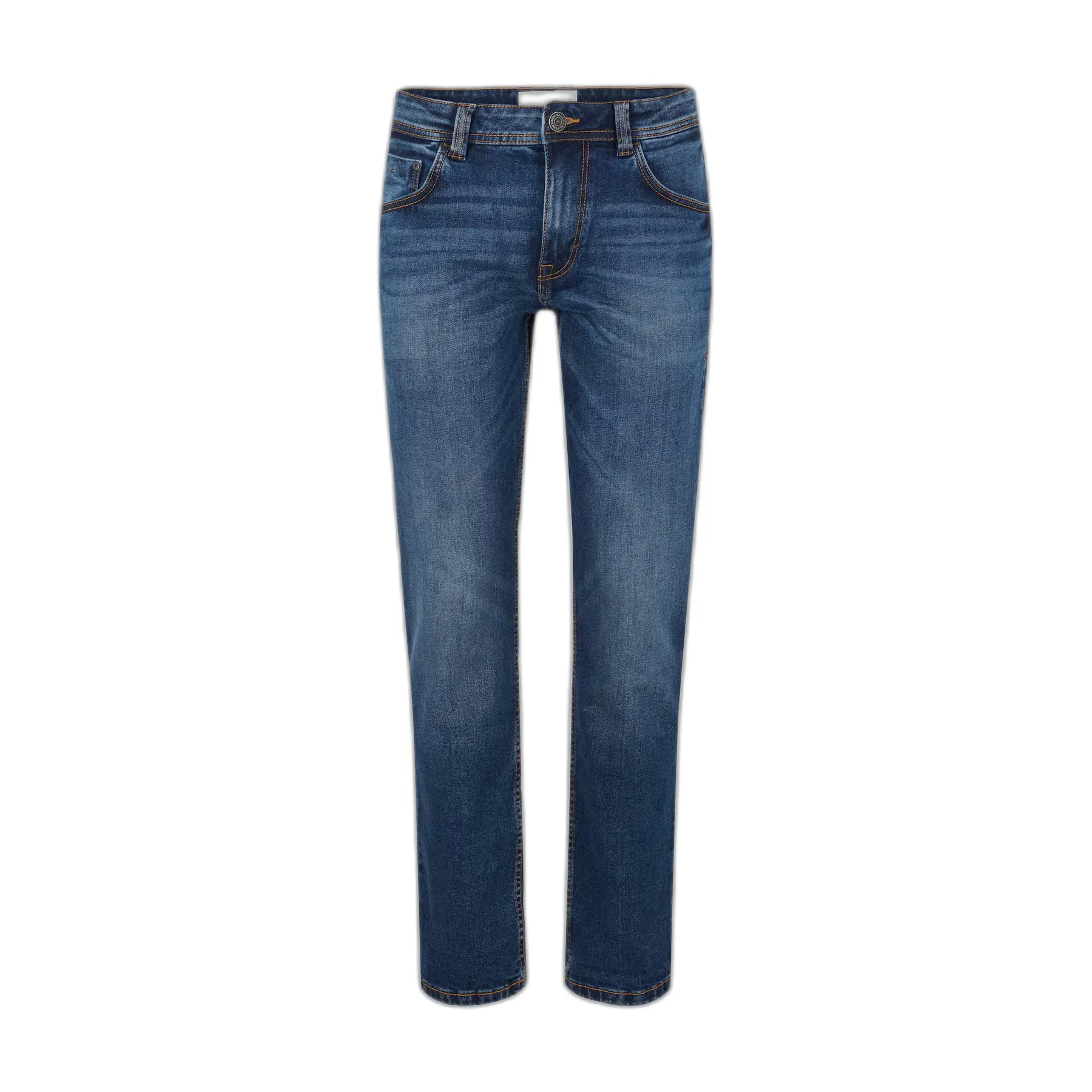 Tom Tailor - TTMARVIN STRAIGHT-jeans - Maat 36/32 - Used Mid Stone Blue Denim