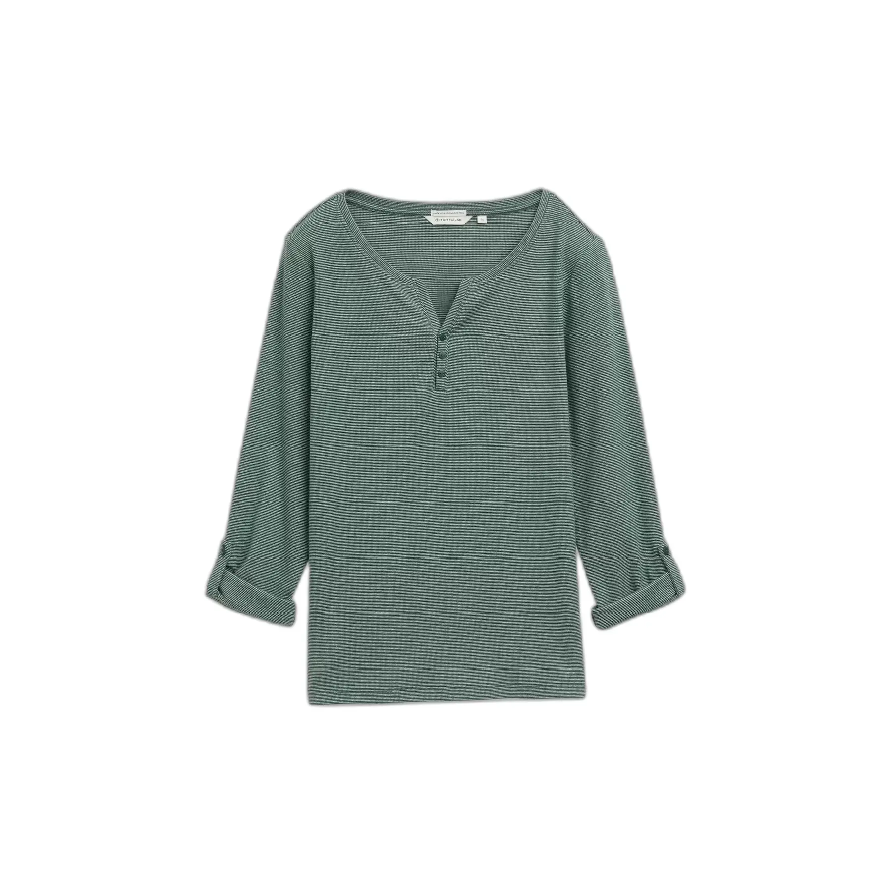 Women's Long-sleeved Striped T-shirt Tom Tailor Henley