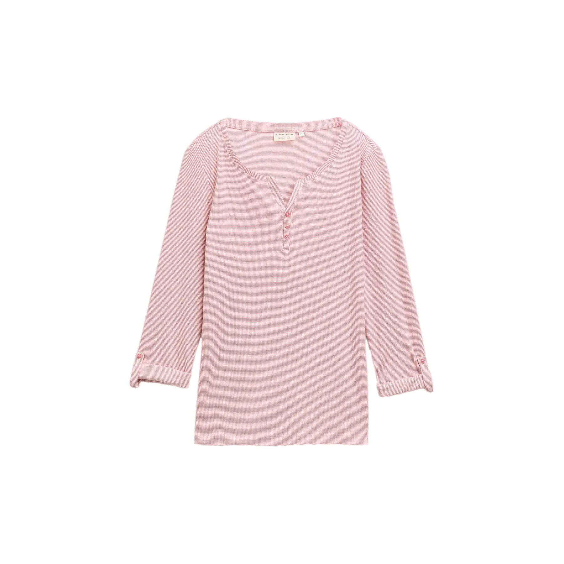 Women's Long-sleeved Striped T-shirt Tom Tailor Henley