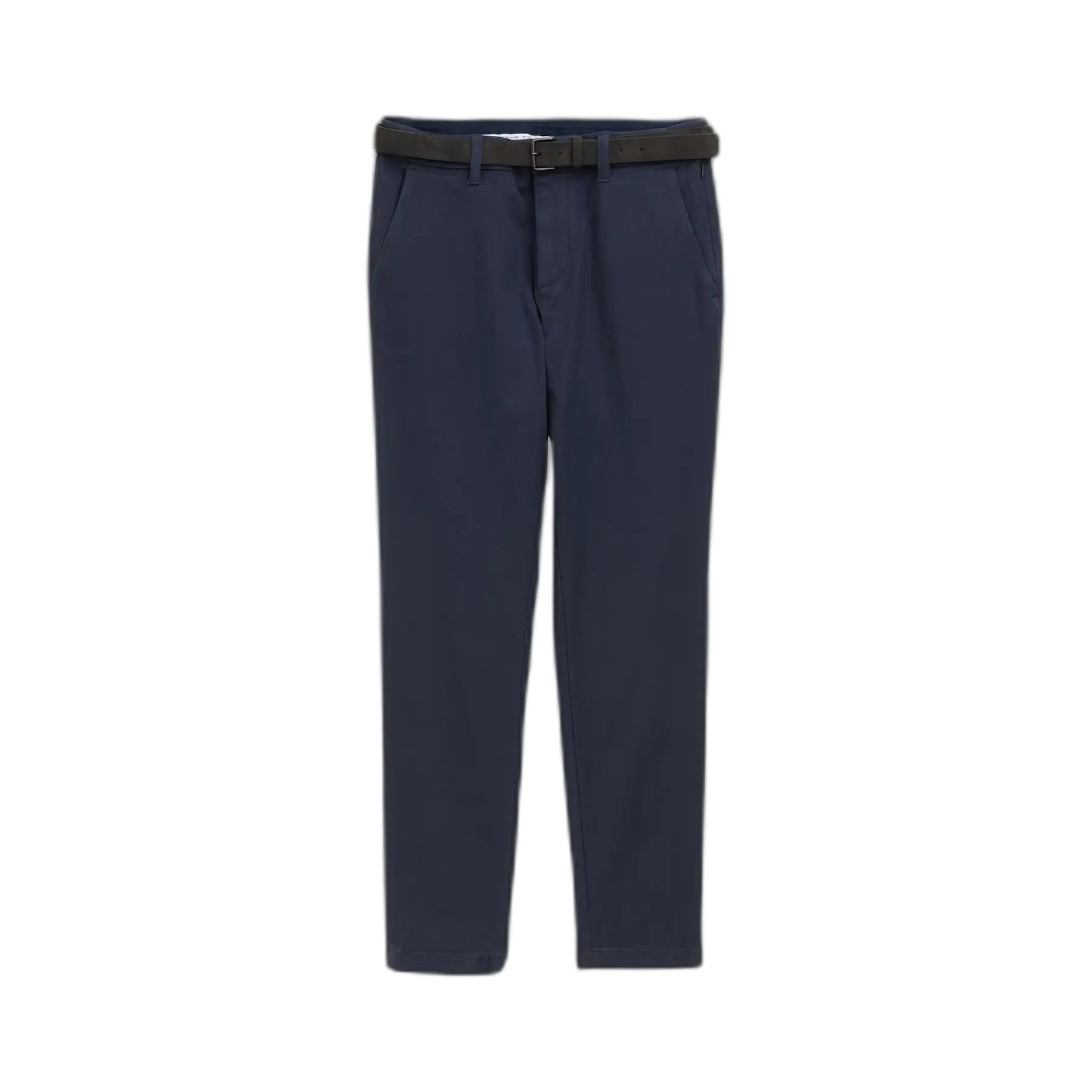 Tom Tailor - TTTRAVIS SLIM chino met riem - Maat 32/34 - navy zig zag structure
