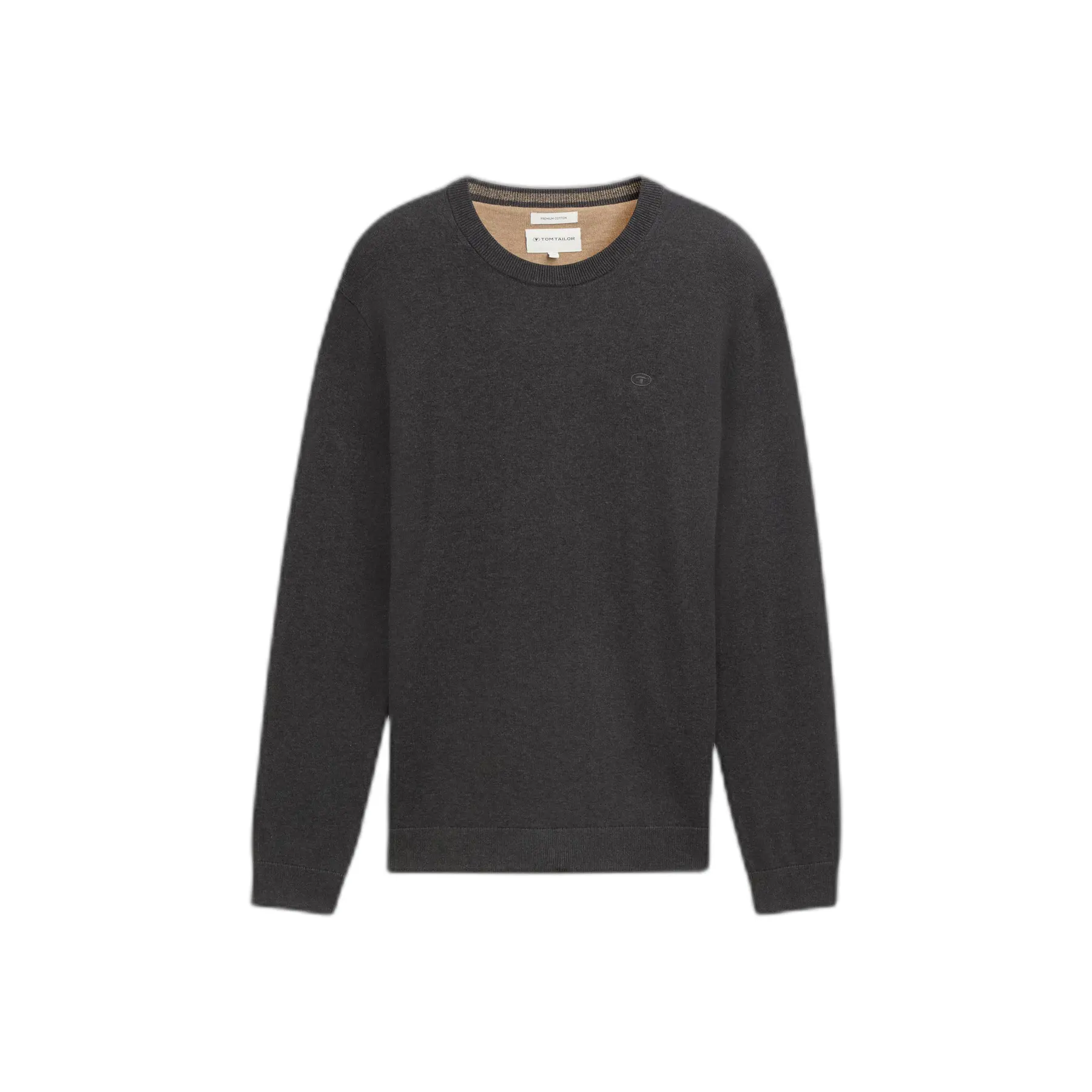 Cotton Knit Basic Pullover Tom Tailor