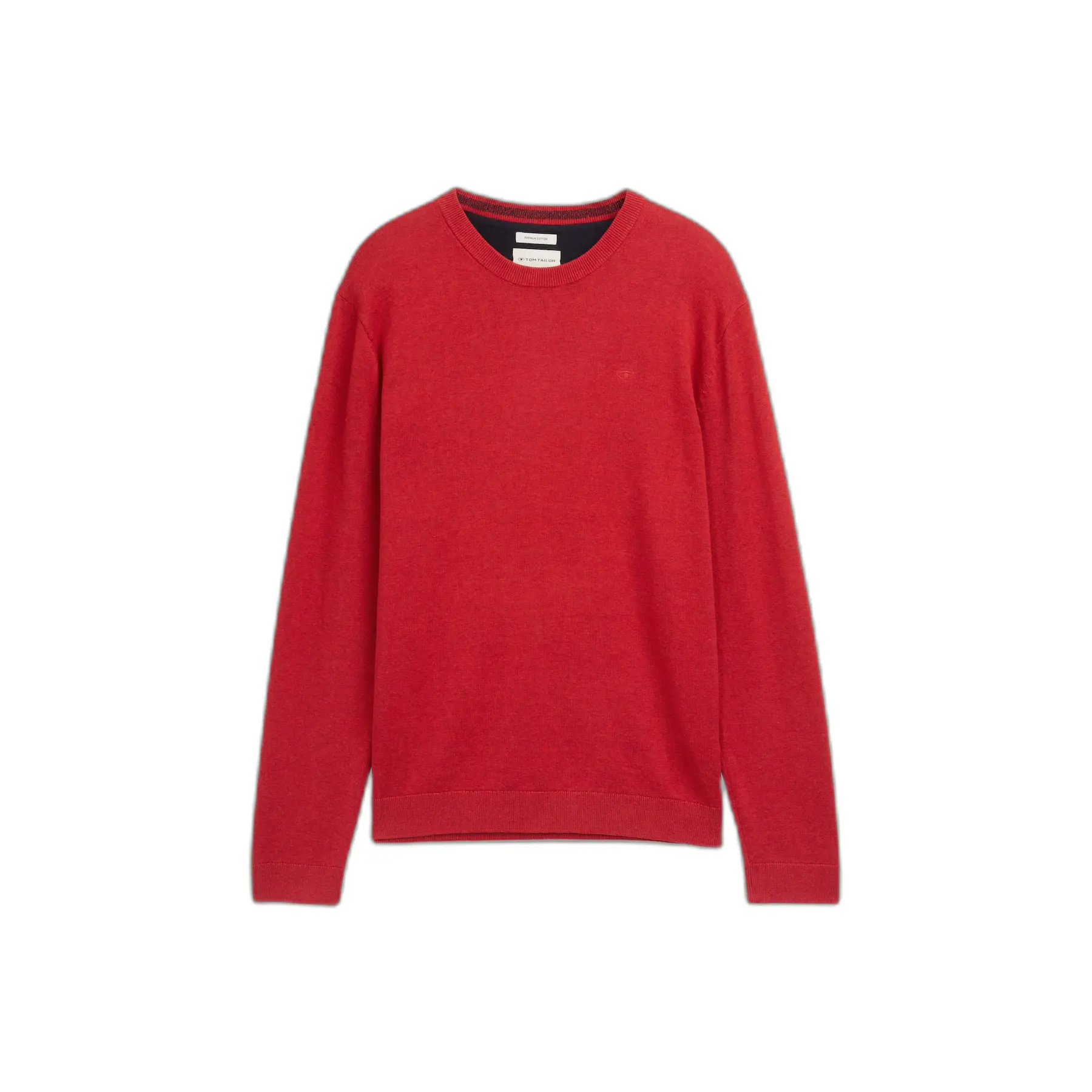 Cotton Knit Round Neck Pull Tom Tailor