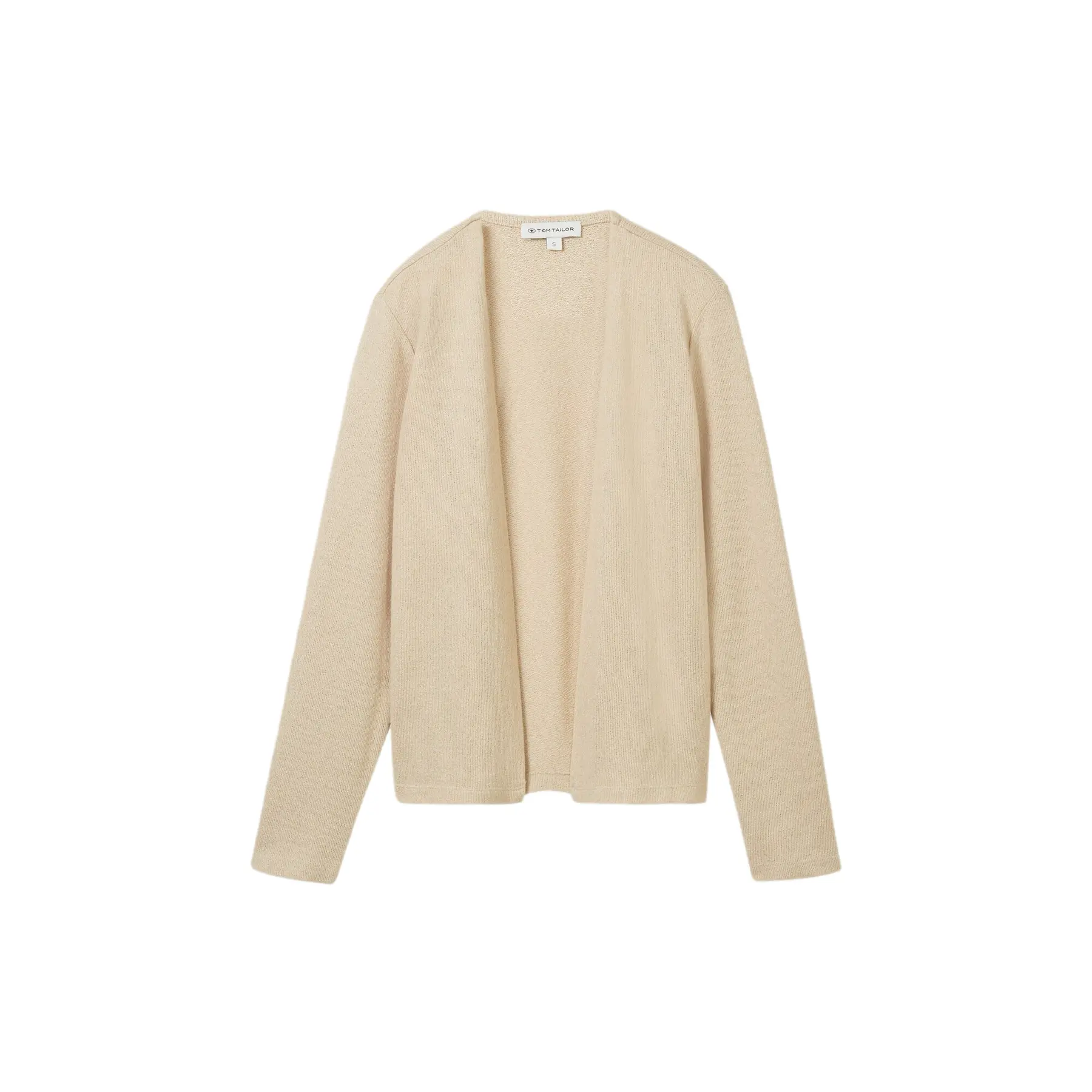 Tom Tailor - Basic Vest - Maat S - Sandy Beige Melange