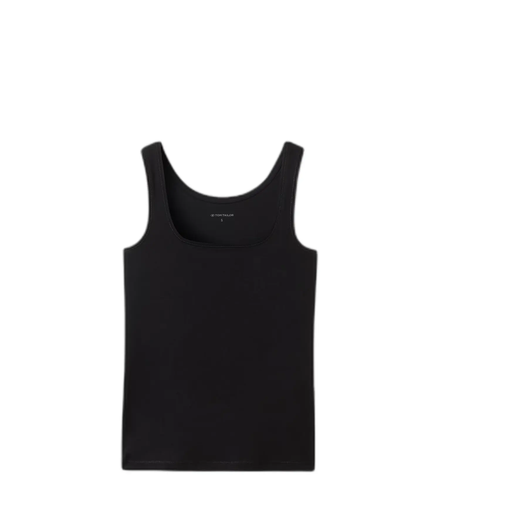Tom Tailor - Basic top in een set van 2 - Maat L - deep black