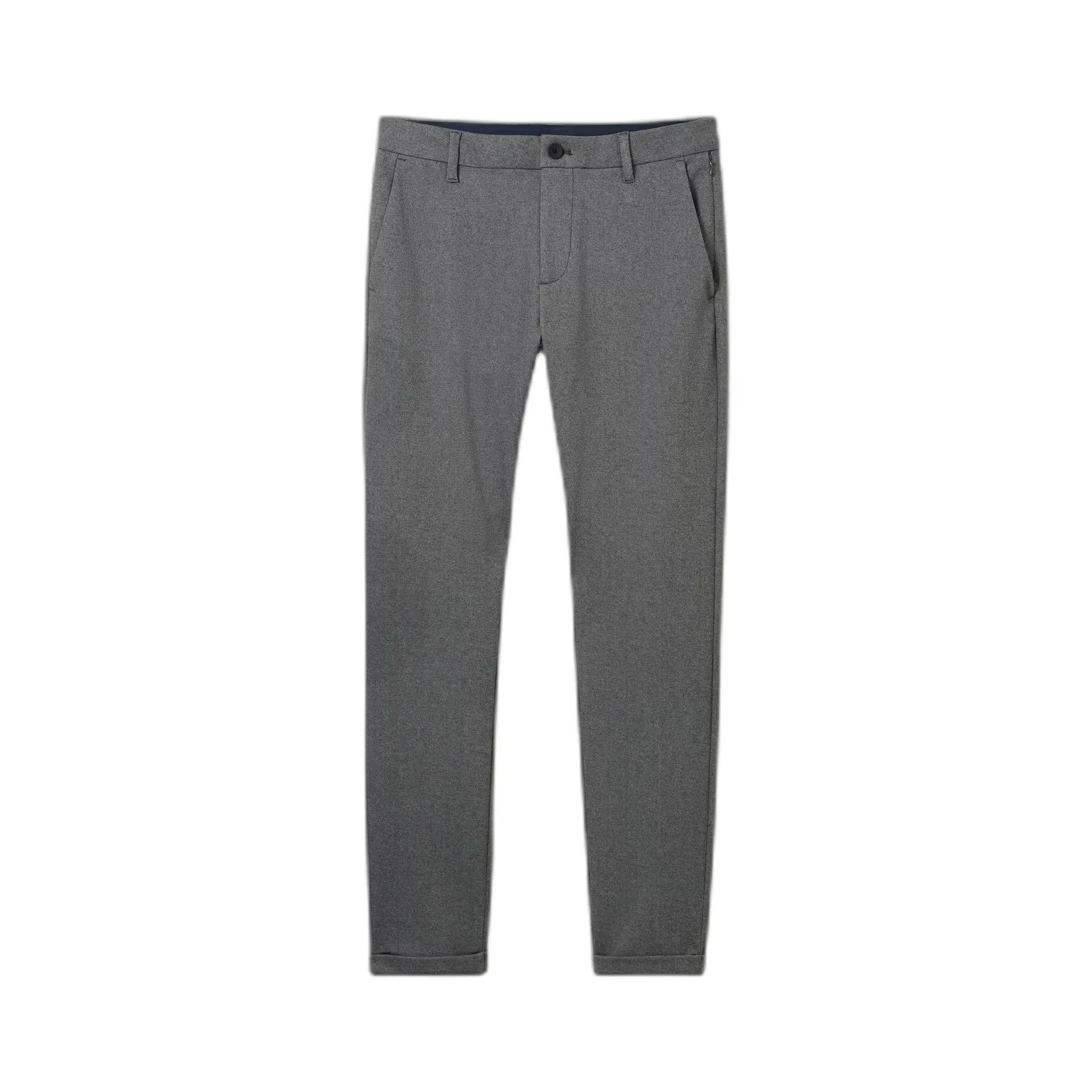Tom Tailor - TTTRAVIS SLIM chino van piqué jersey - Maat 31/32 - black white birds eye