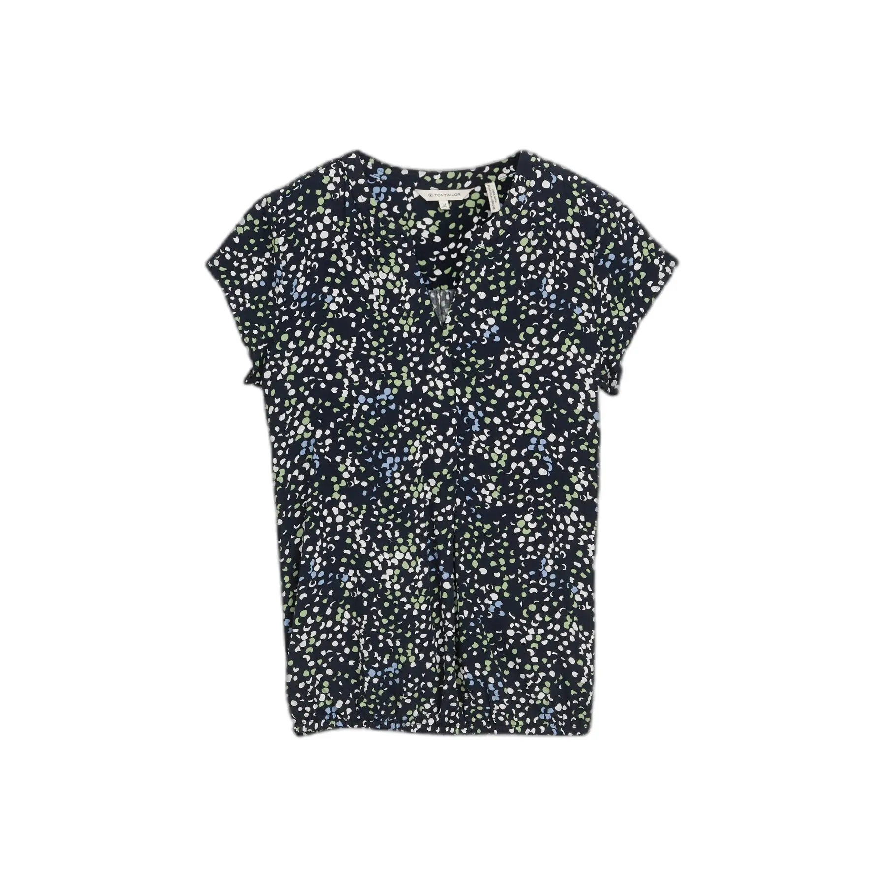 Kurzarmbluse mit Print Damen Tom Tailor