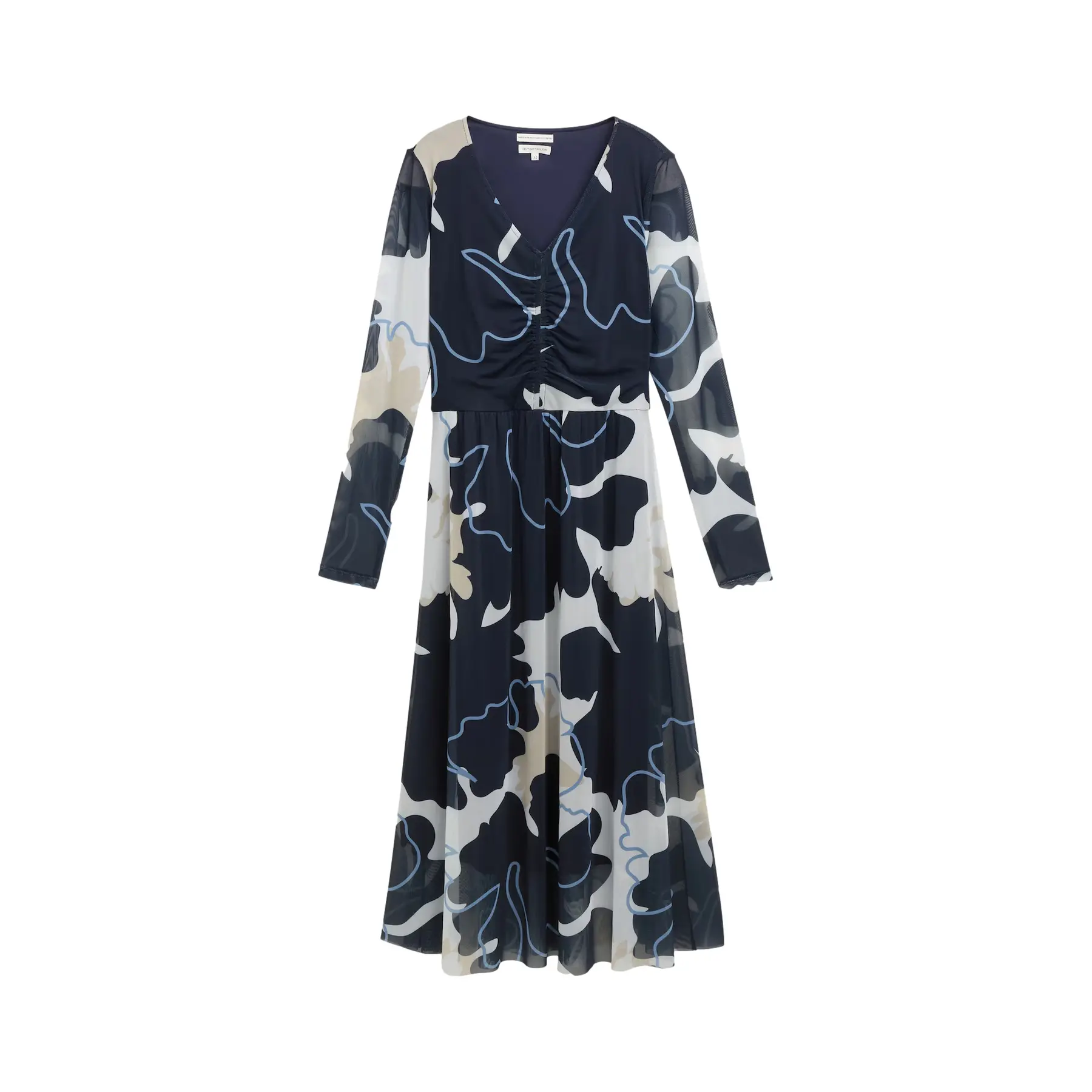 Midikleid Aus Strick Mit Raffung Damen Tom Tailor
