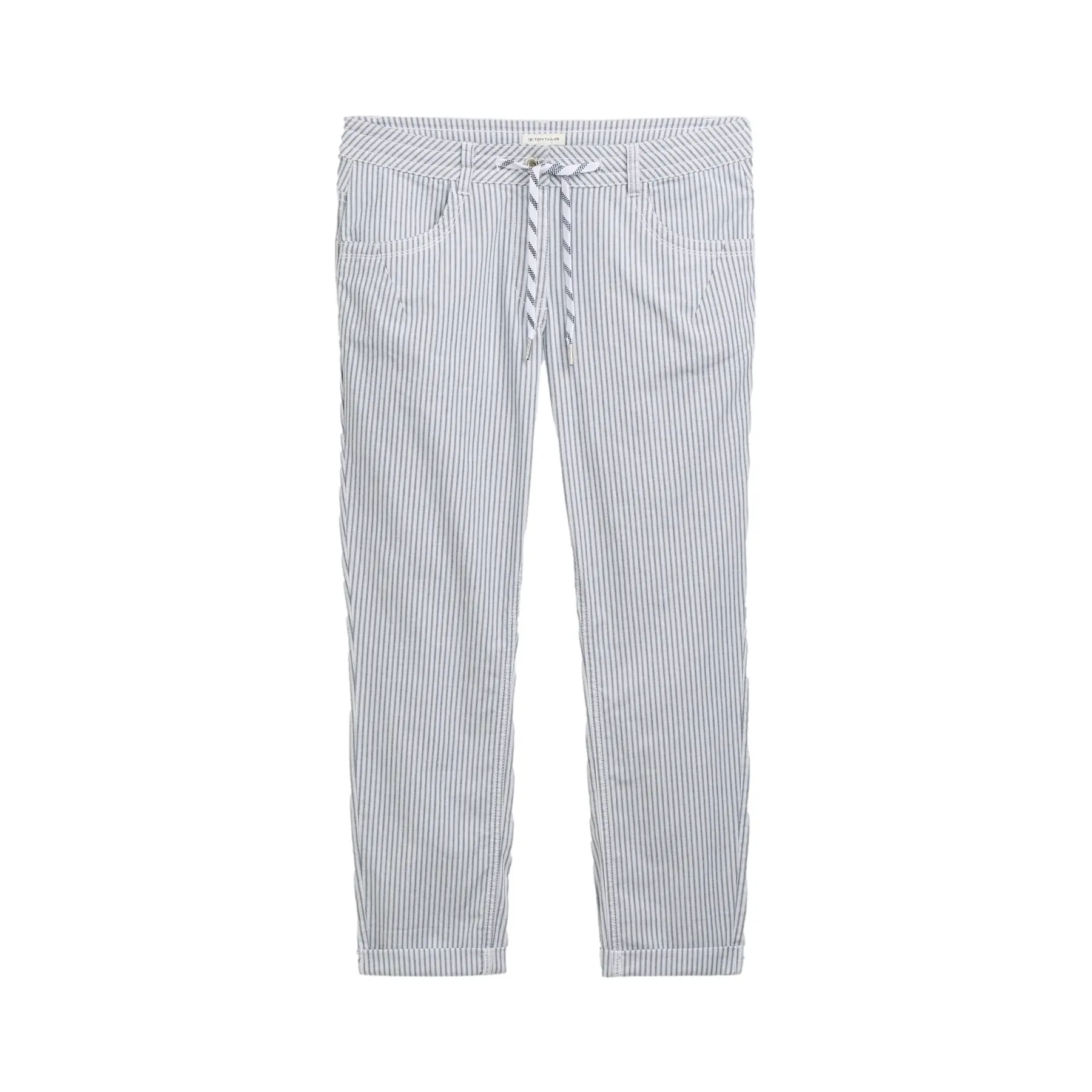 Women's Tapered Striped Pattern Trousers Tom Tailor