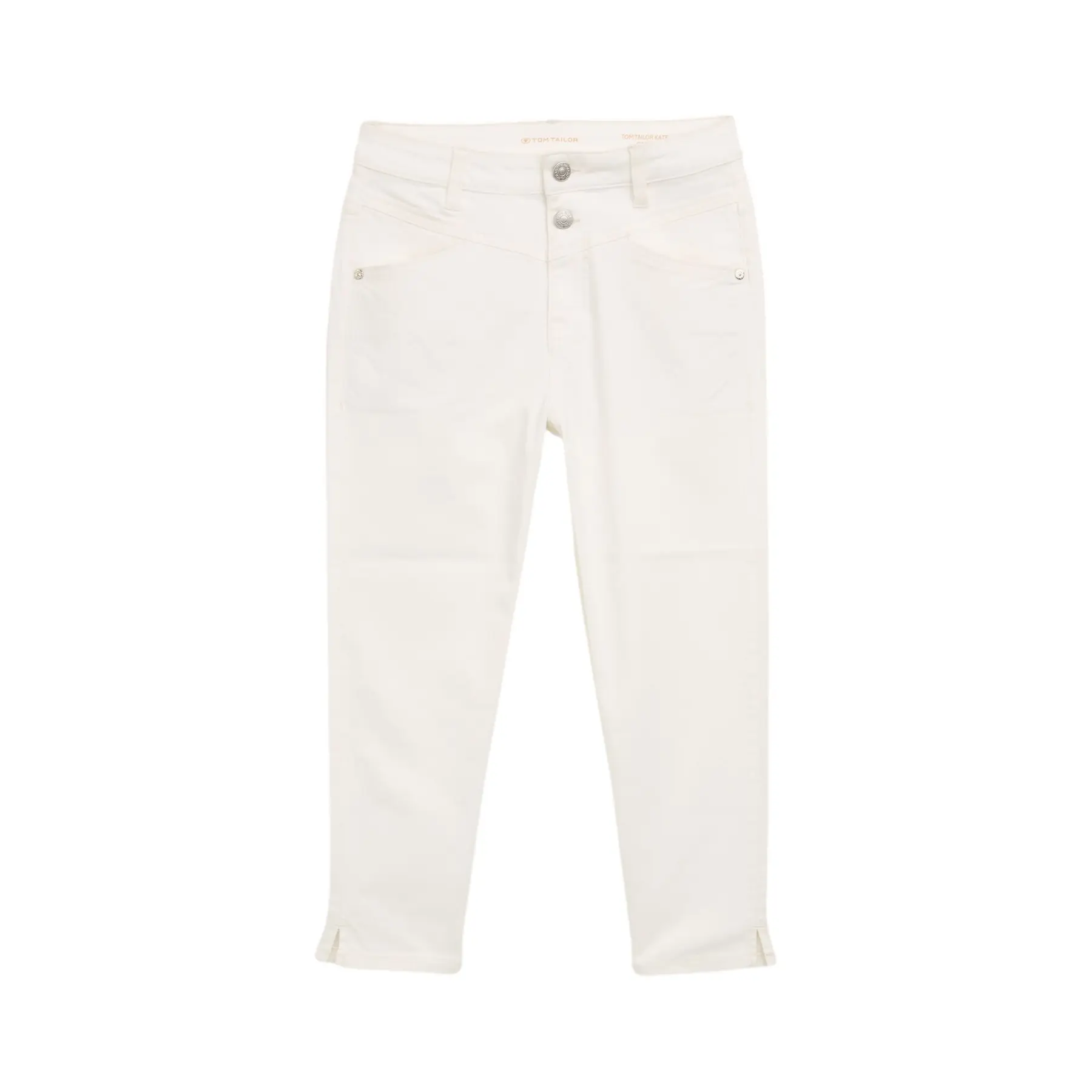 Tom Tailor - TTKATE Slim Capri Jeans - Maat 28 - Whisper White