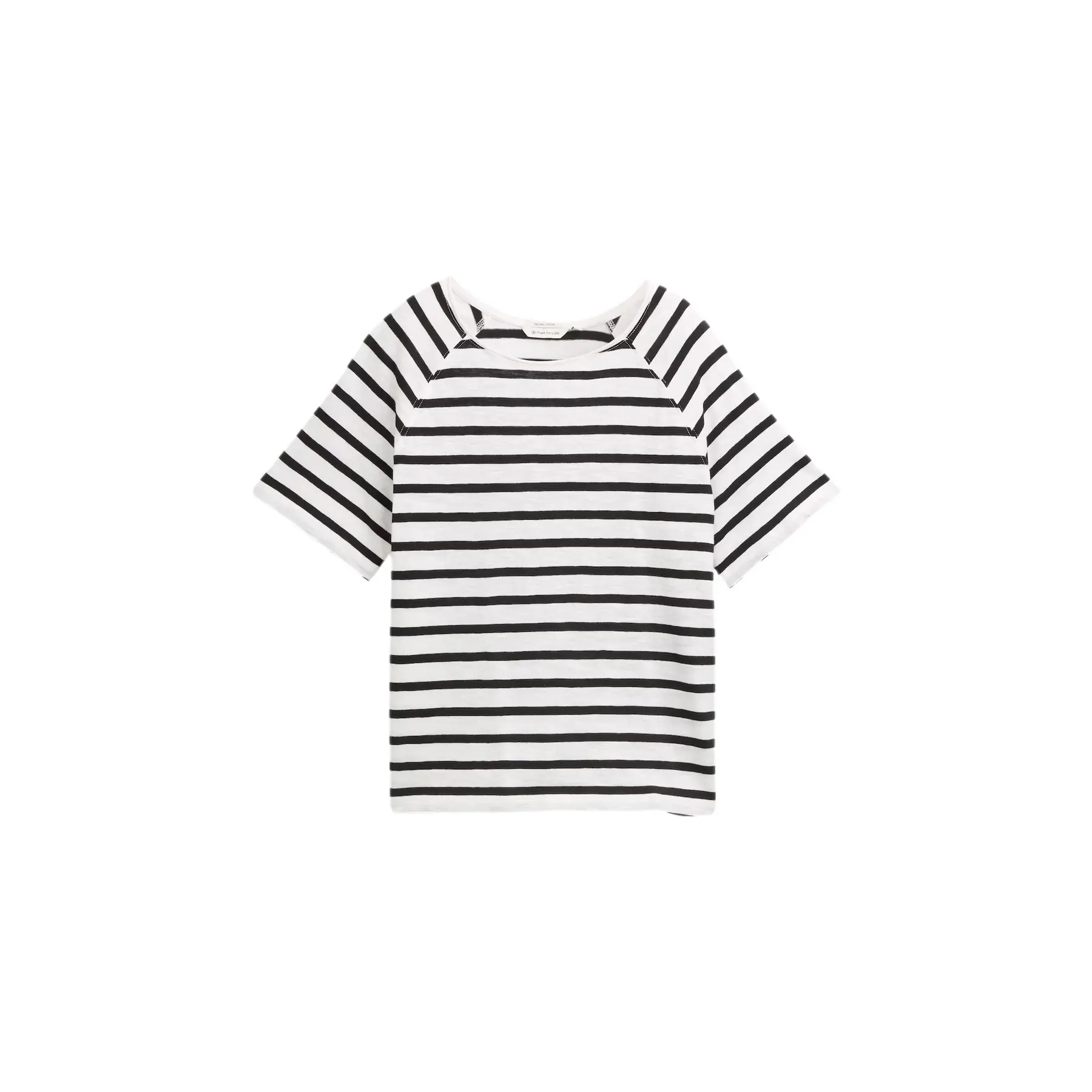 Raglanstreifen T-Shirt für Frauen Tom Tailor