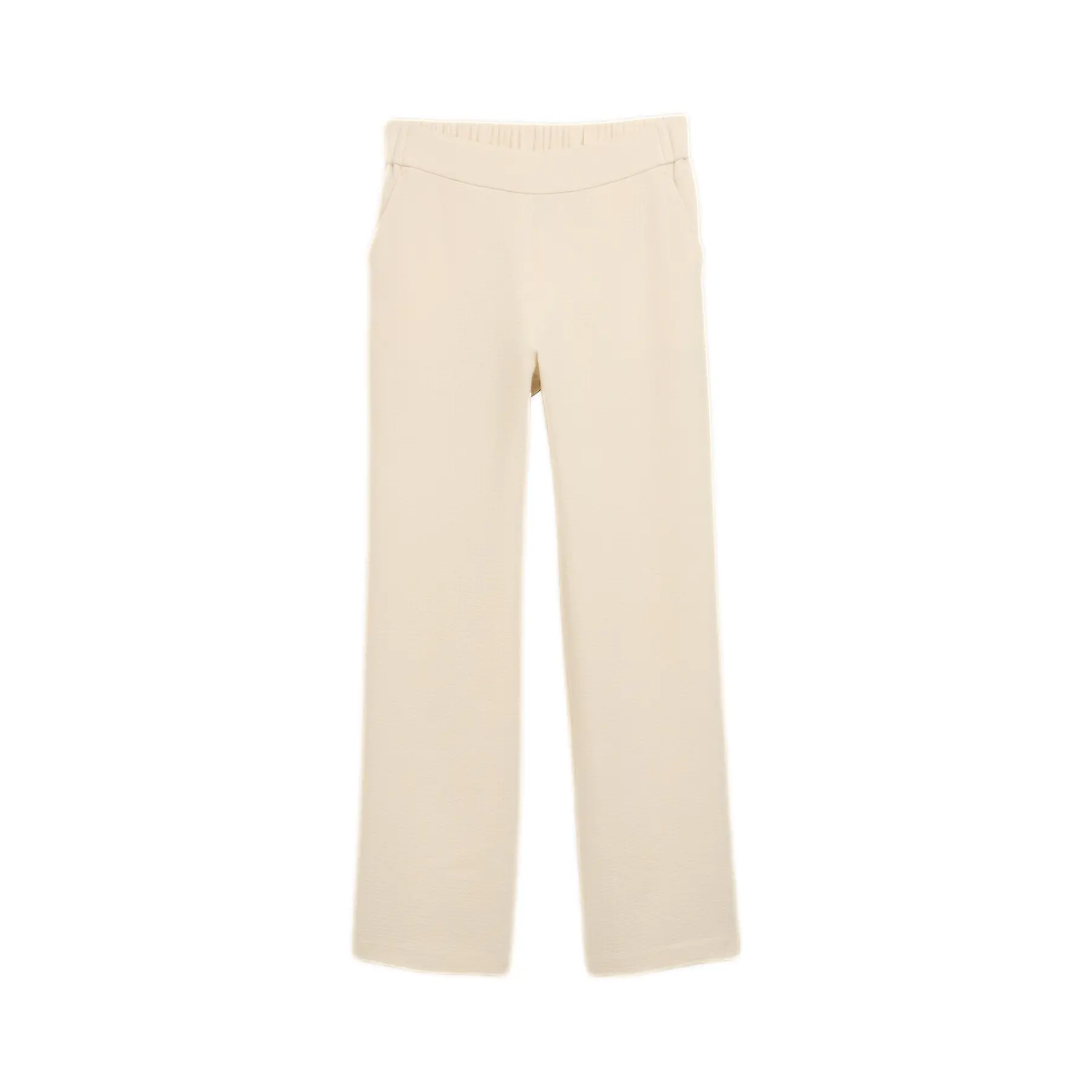 Women's Straight Seersucker Trousers Tom Tailor