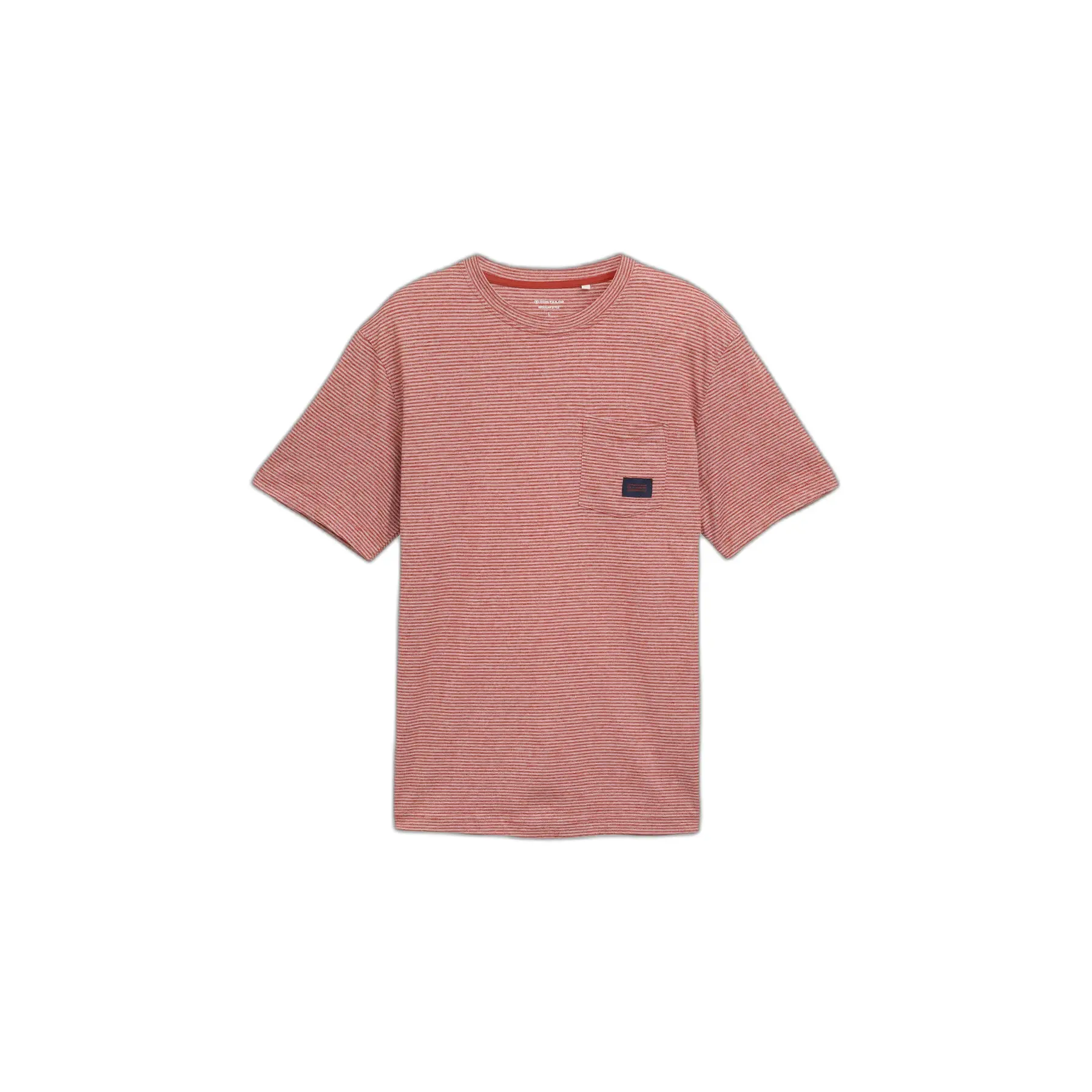 Striped T-shirt With Chest Pocket Tom Tailor